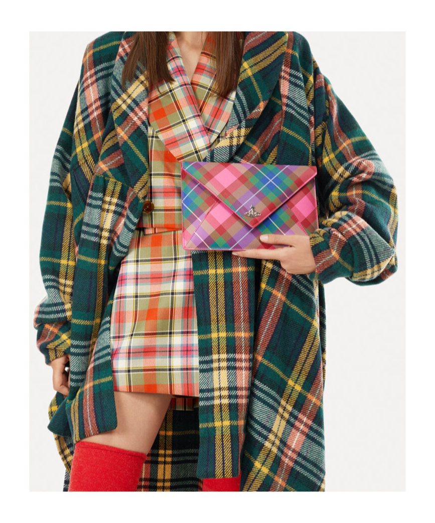 Vivienne Westwood Envelope Clutch In Multicolor