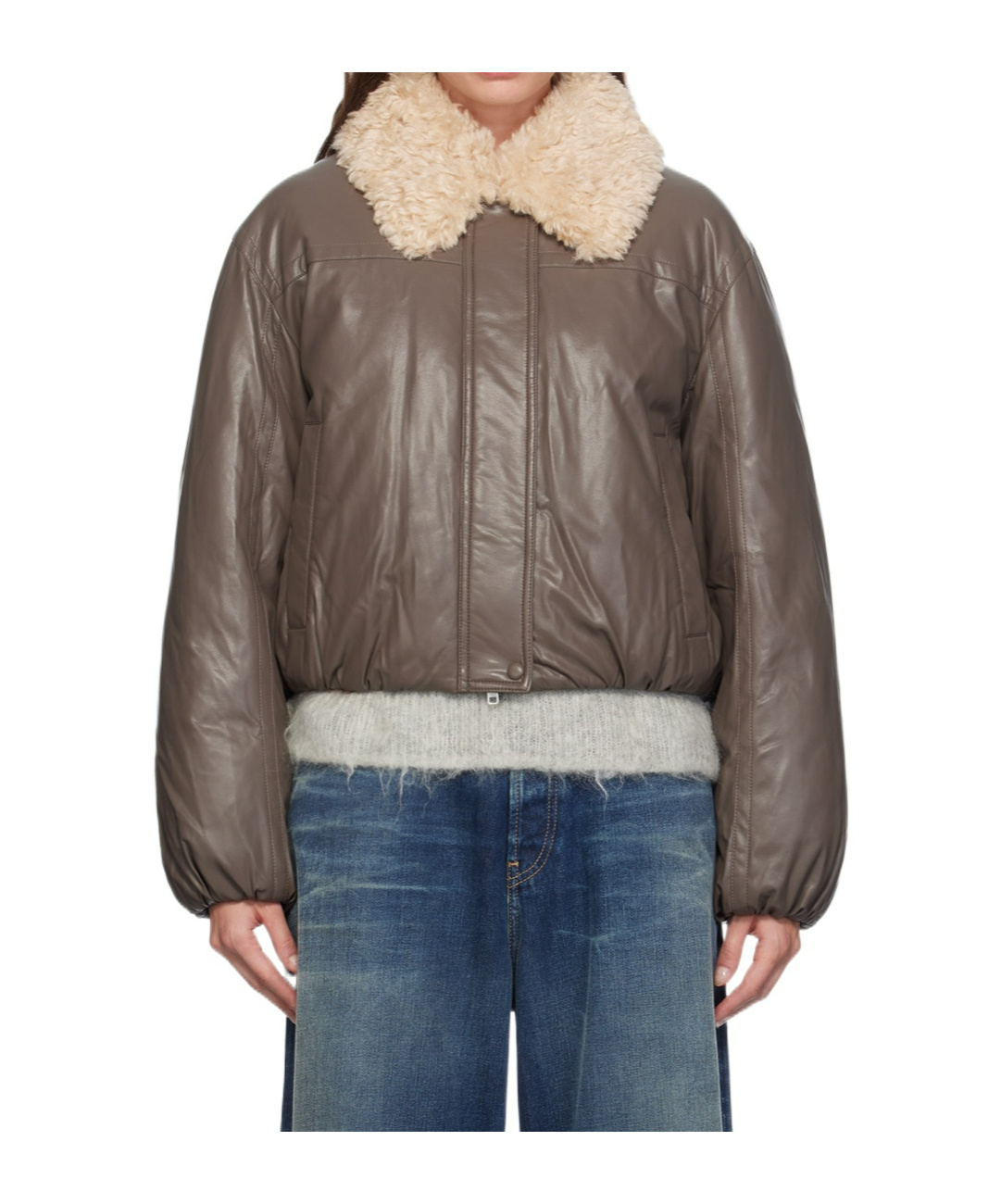 Shop Stand Studio Fran Jacket In Gray