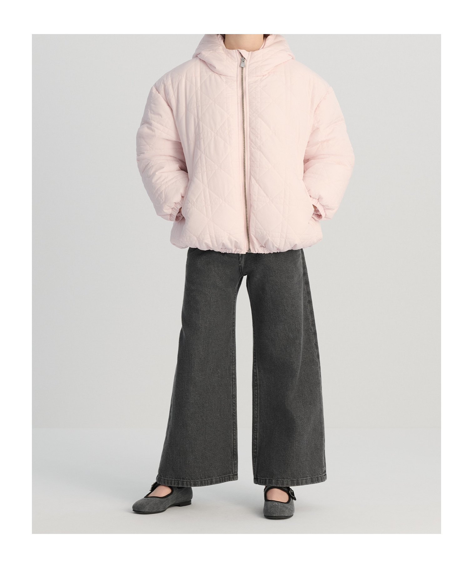 Dior Hooded Down Jacket In Pink
