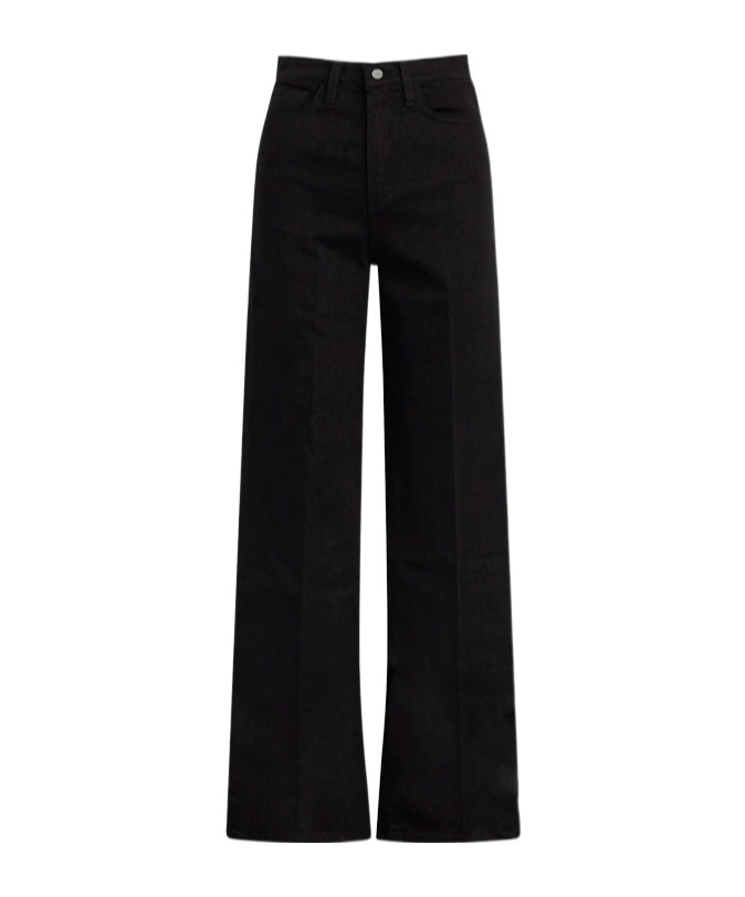 Joe's Jeans Petite High Rise Wide Leg In Black