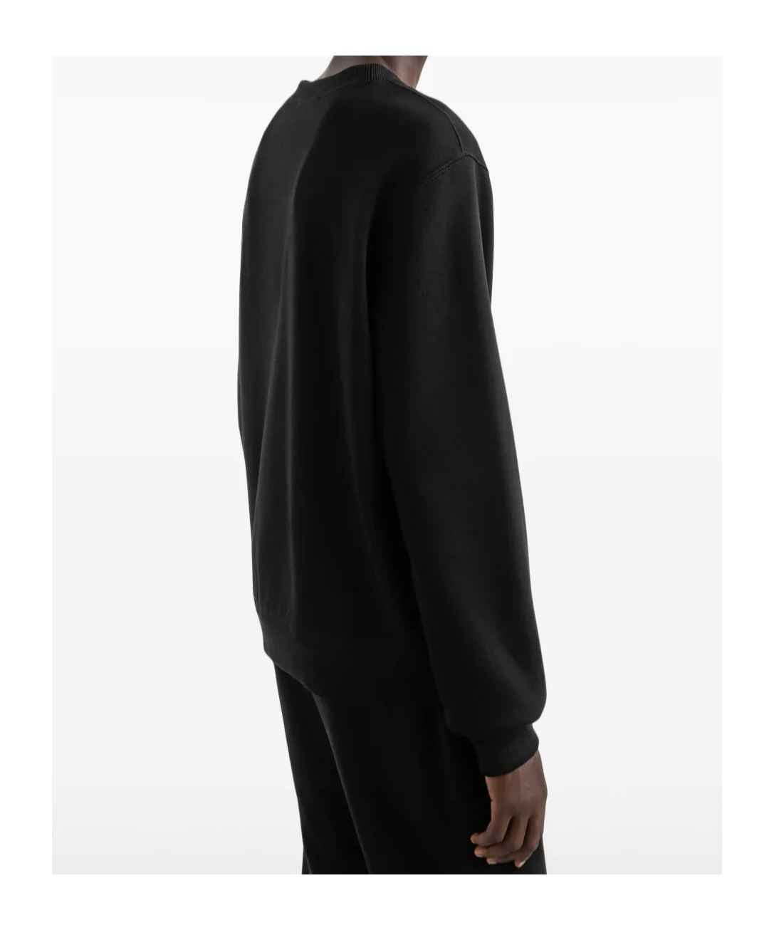 Dolce & Gabbana Jersey Sweatshirt With Branded Tag In Black