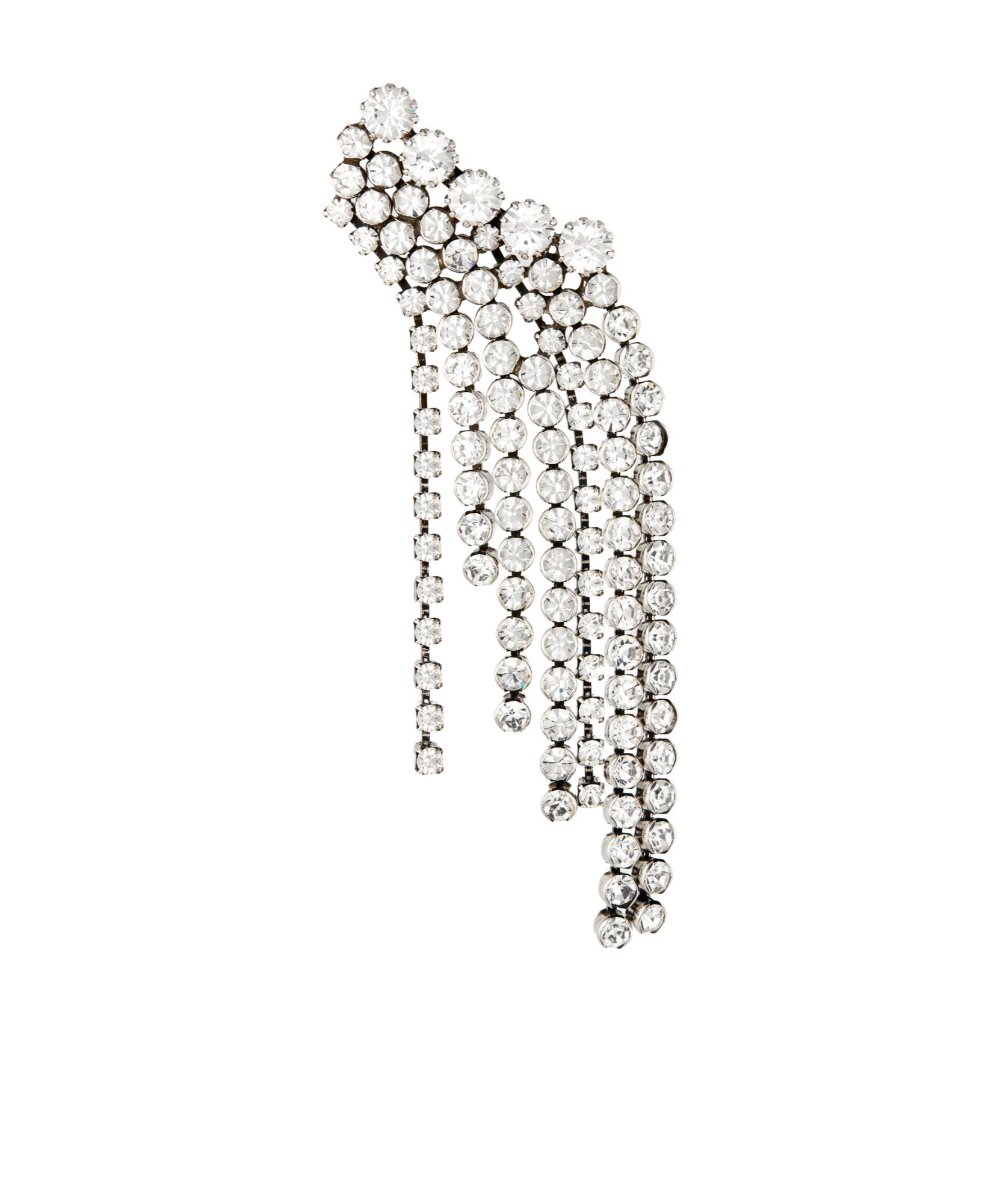Shop Isabel Marant Fringe Earrings In Gray