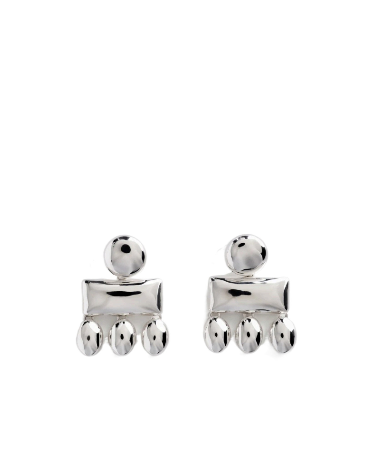 Phoebe Philo Mini Chandelier Earrings In Metallic