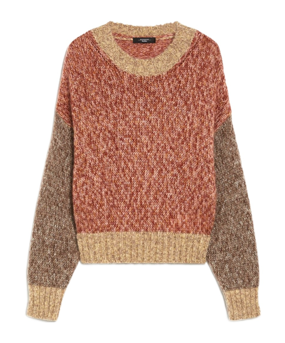 Weekend Max Mara Long-sleeved Sweater In Brown