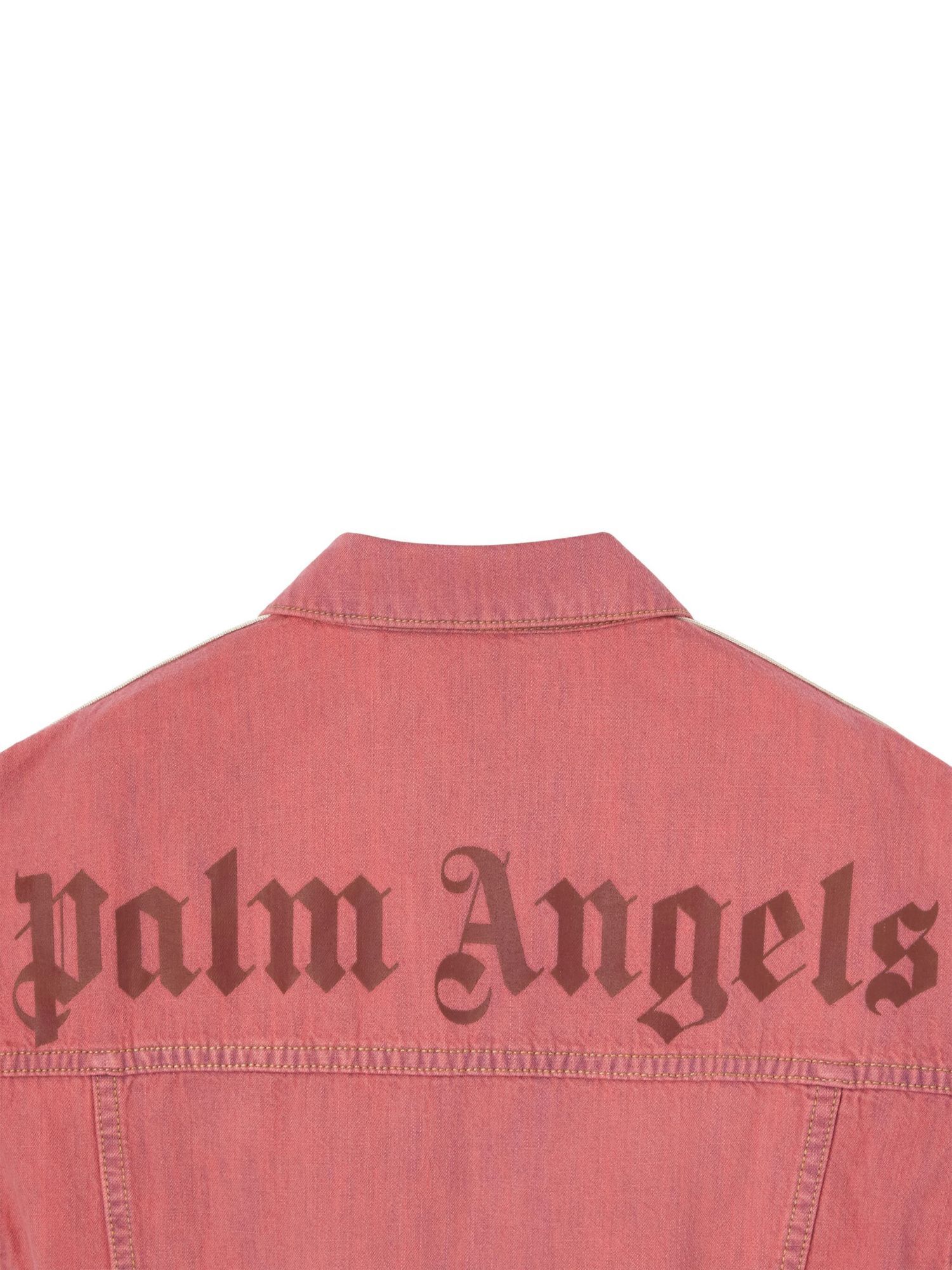 Palm Angels Long-sleeved Denim Coat