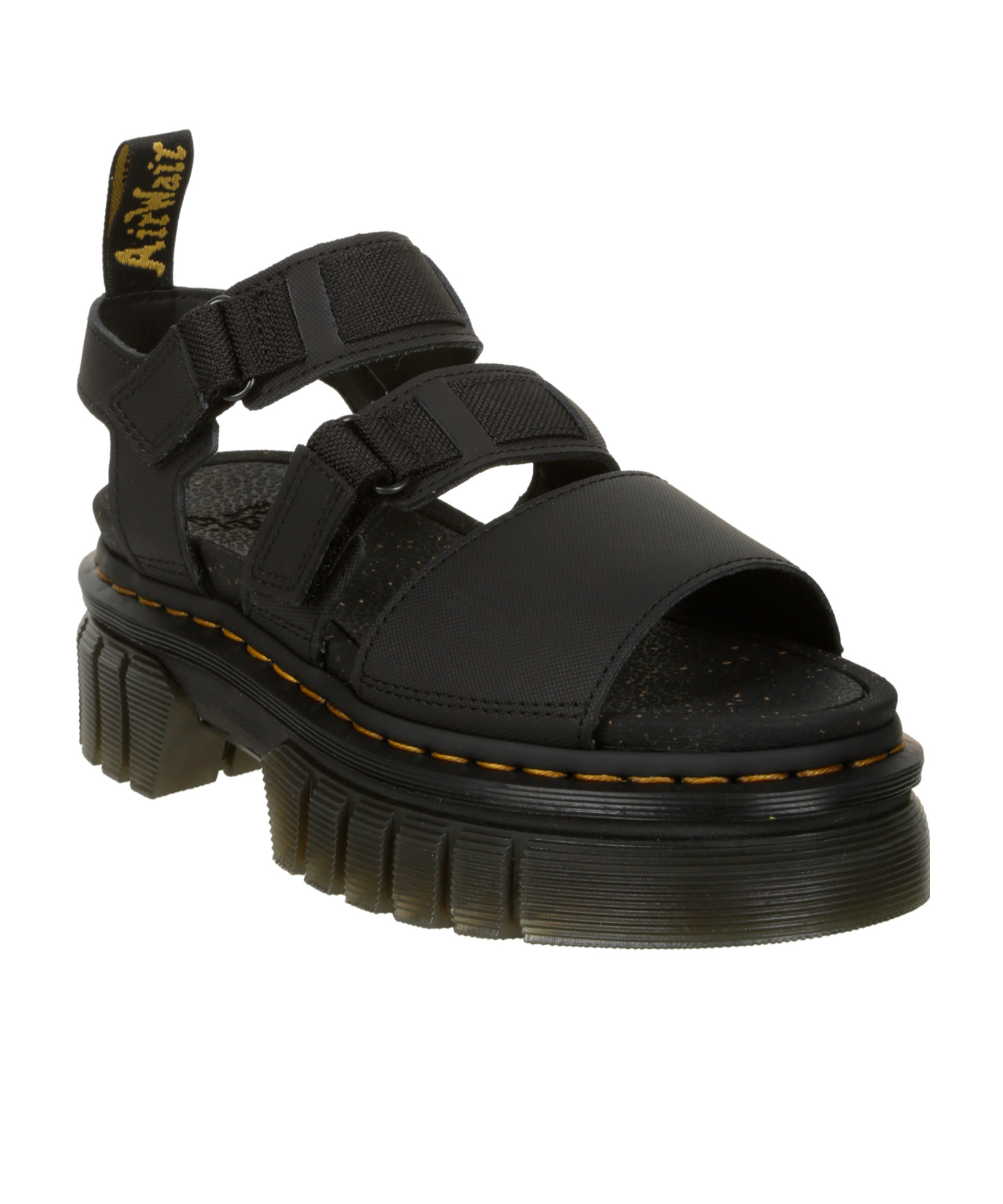 Dr. Martens' Open-toed Flat Sandals In Black