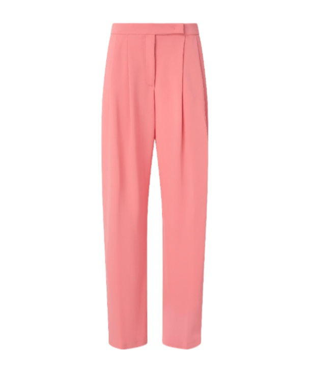 Pinko Elegant Wide-leg Trousers With Darts In Pink
