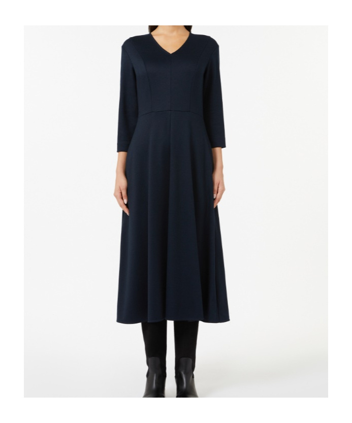 Max Mara Orione Jersey Dress In Blue