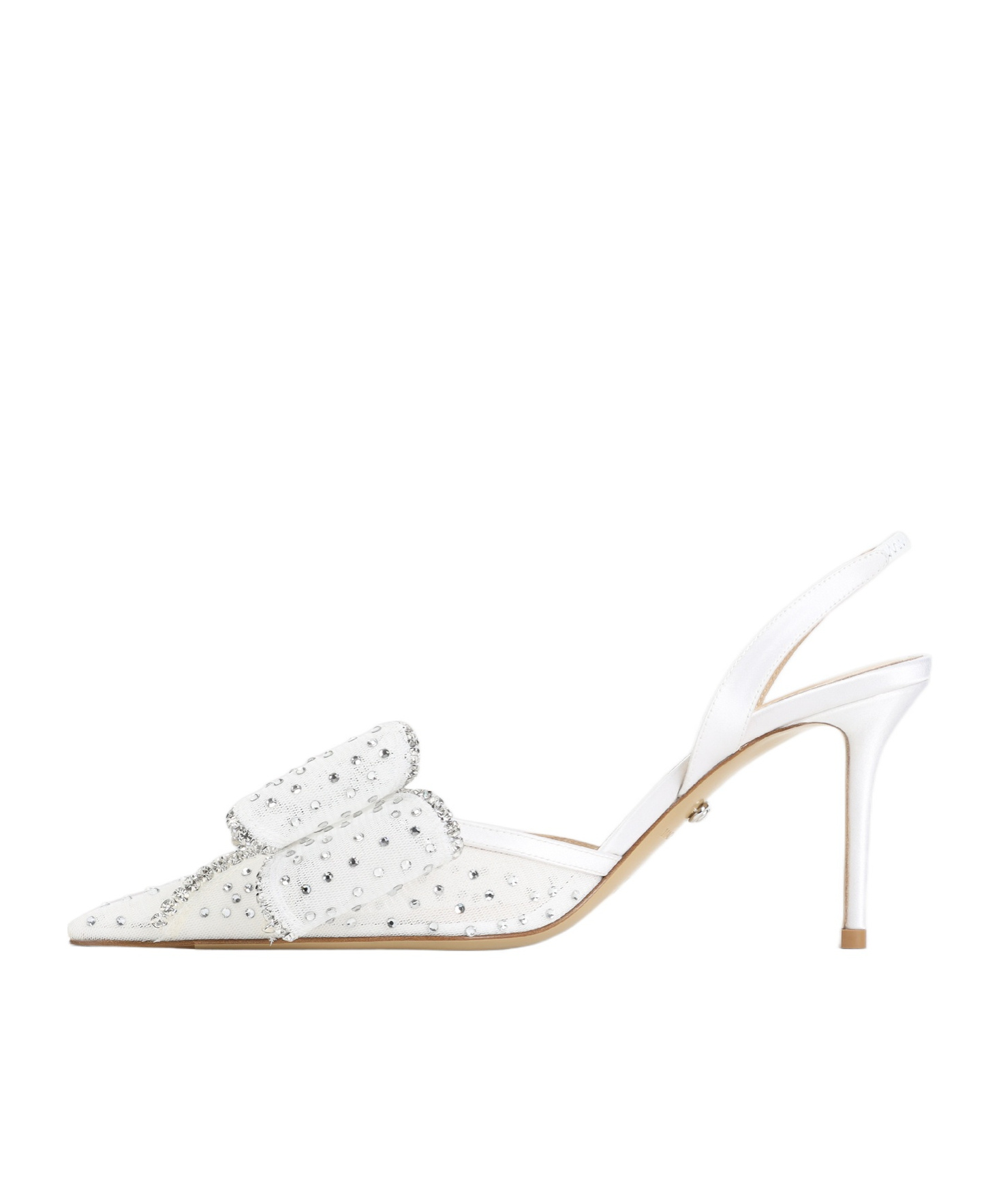 Machmach Pointed High-heeled Sandals In White