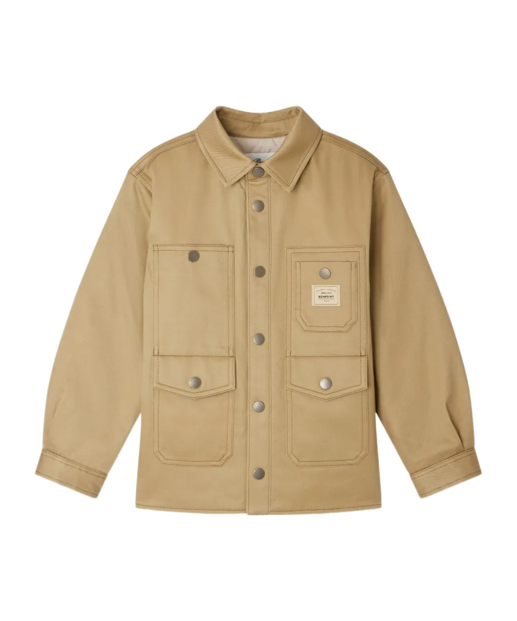 Bonpoint Joey Organic Cotton Shirt In Gold
