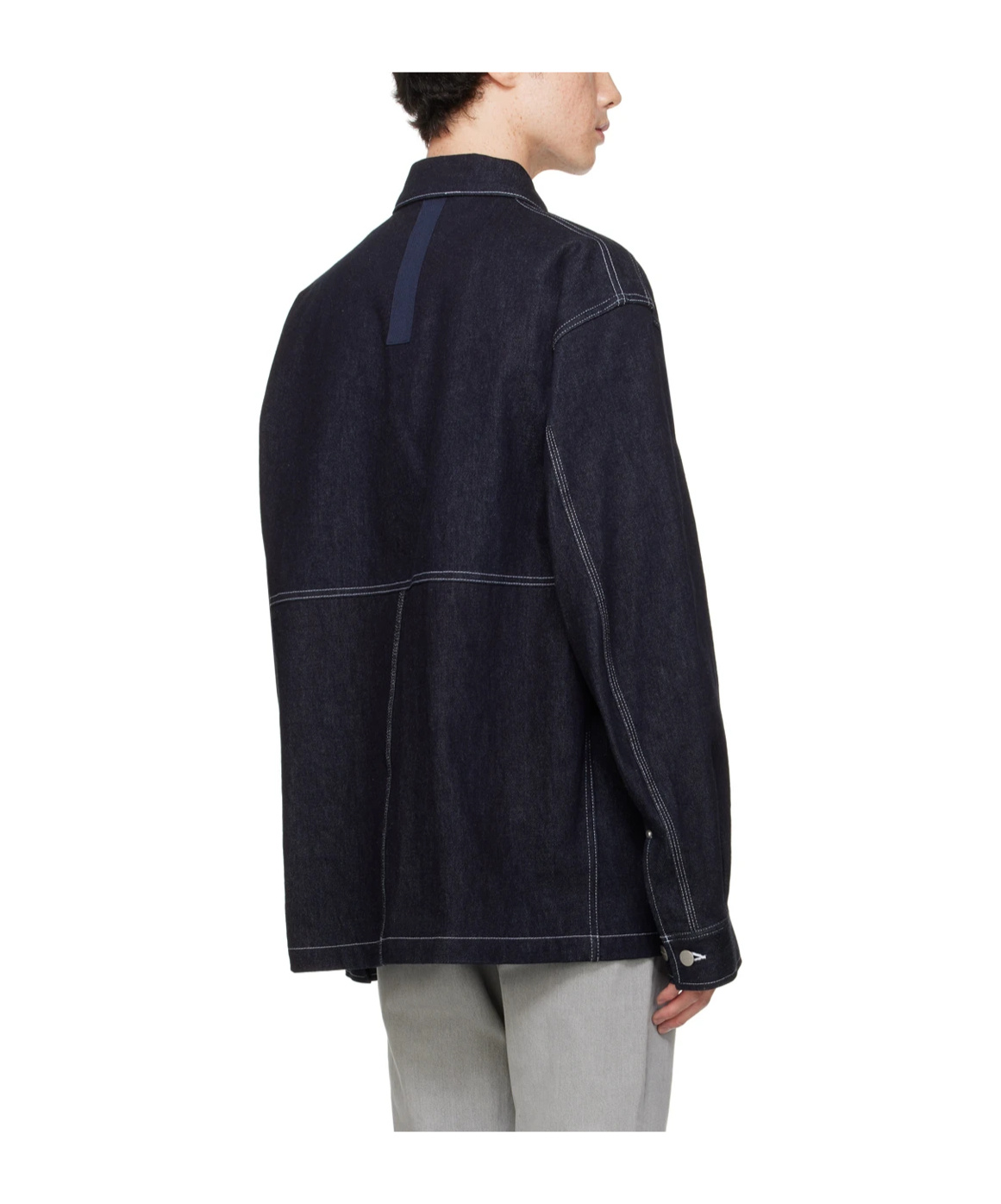 Junya Watanabe Indigo Carhartt Work In Progress Edition Denim Jacket In Black