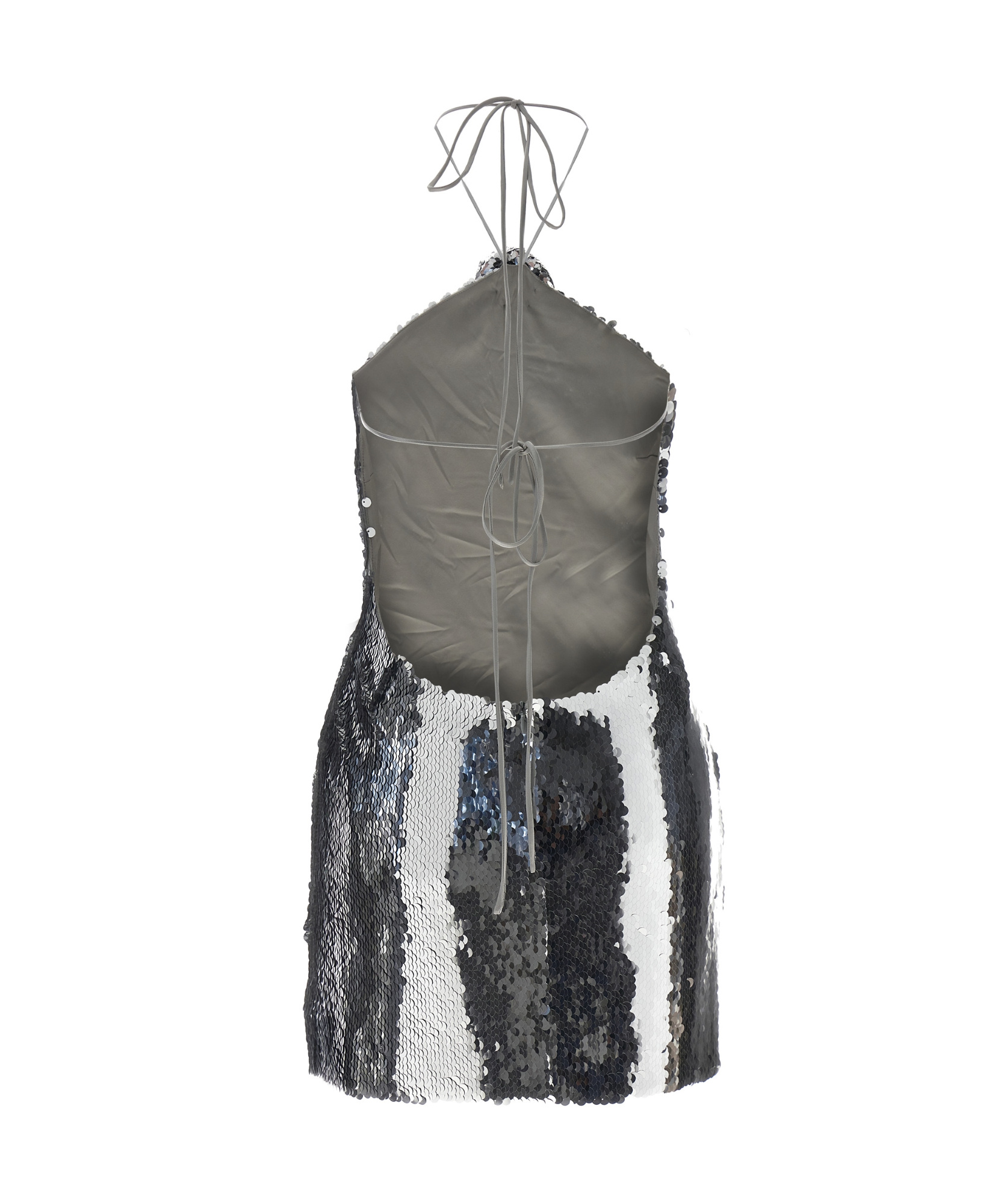 Magda Butrym Sequined Mini Dress In Gray