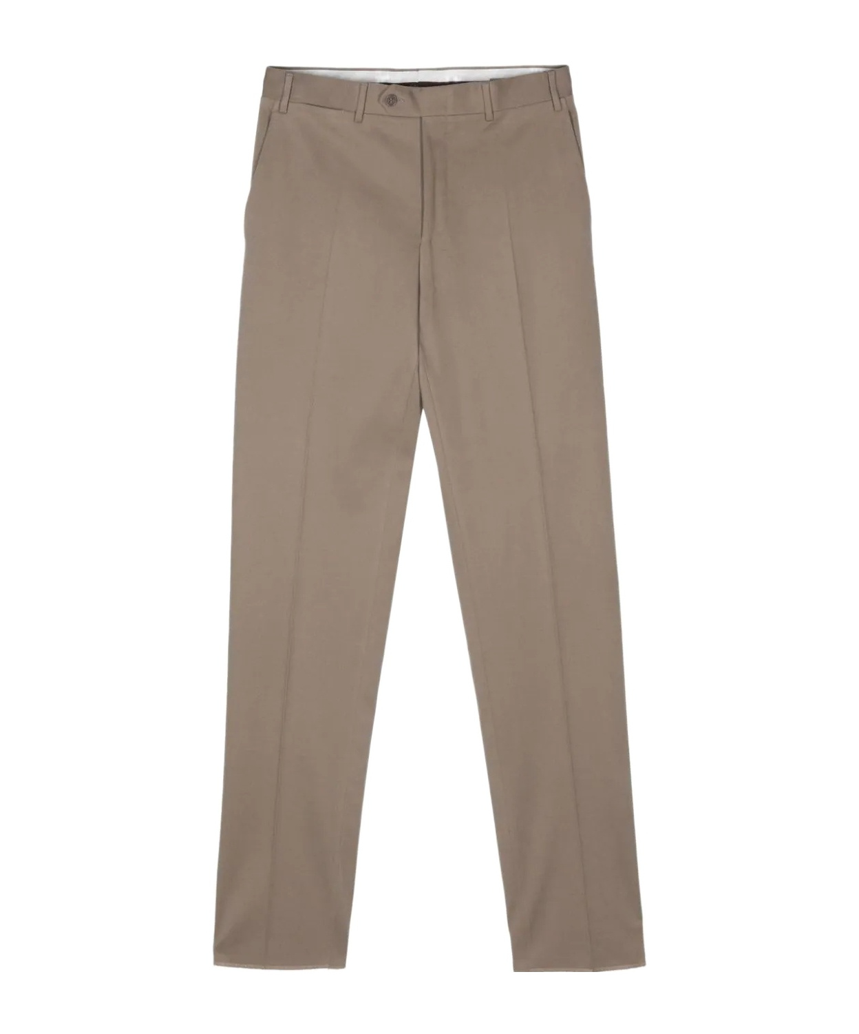 Canali Straight-leg Chinos In Gray