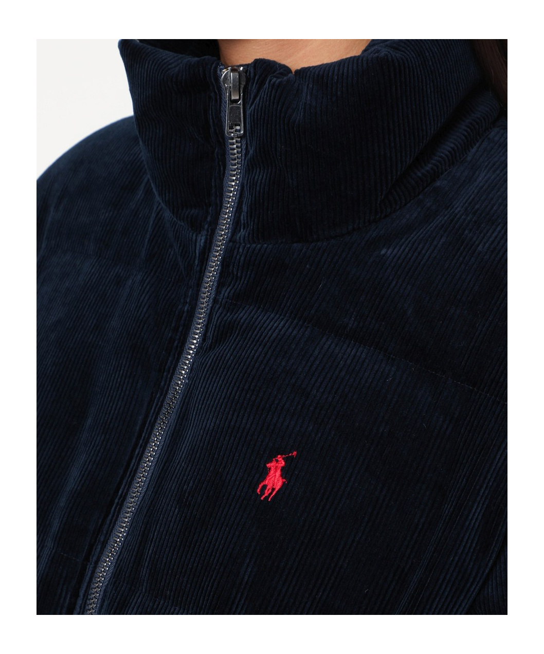 Polo Ralph Lauren Corduroy Puffer Jacket In Blue