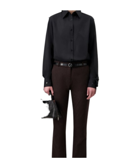 Coperni Long Sleeve Shirt In Black