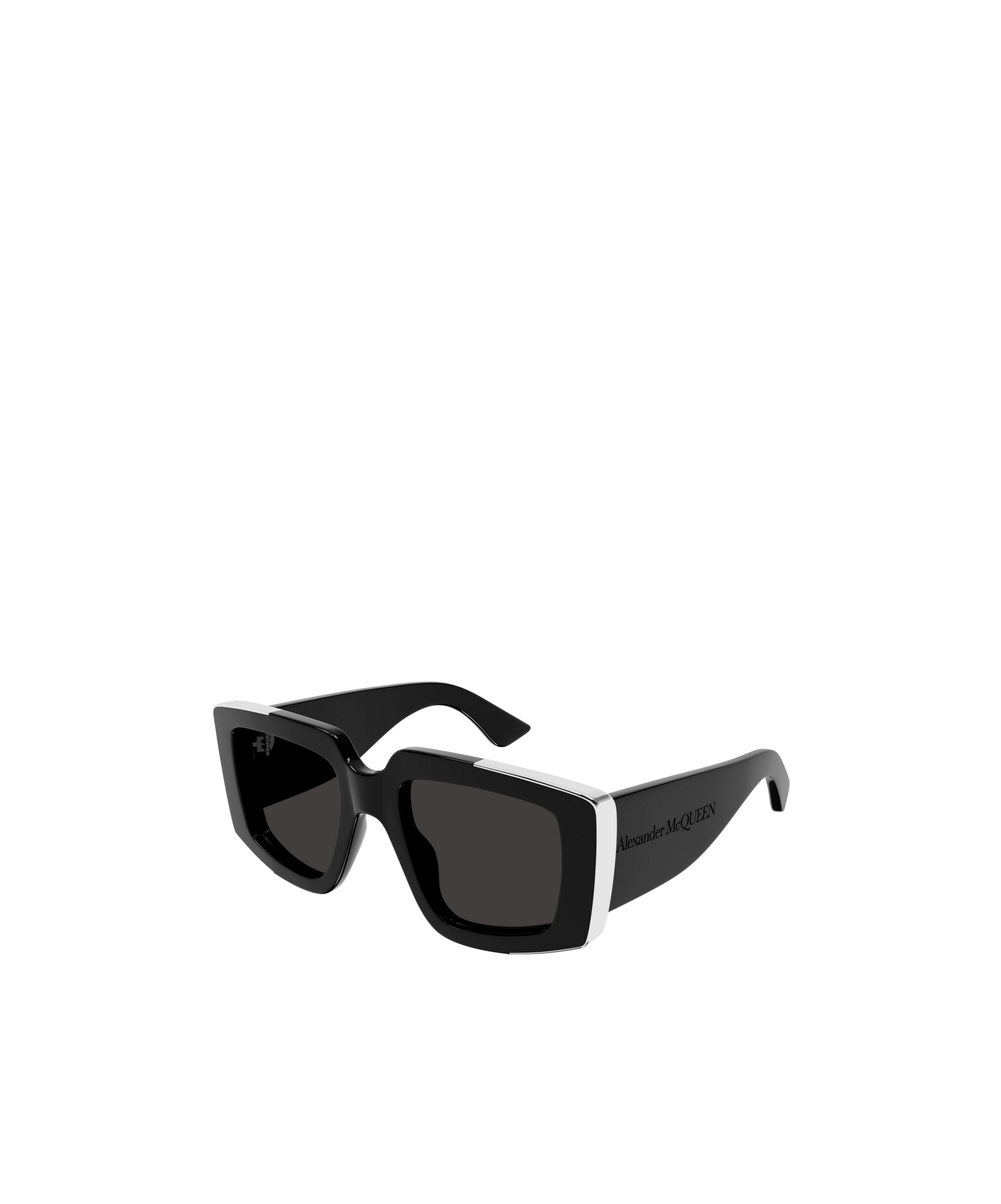 Alexander Mcqueen Square-frame Sunglasses In Black