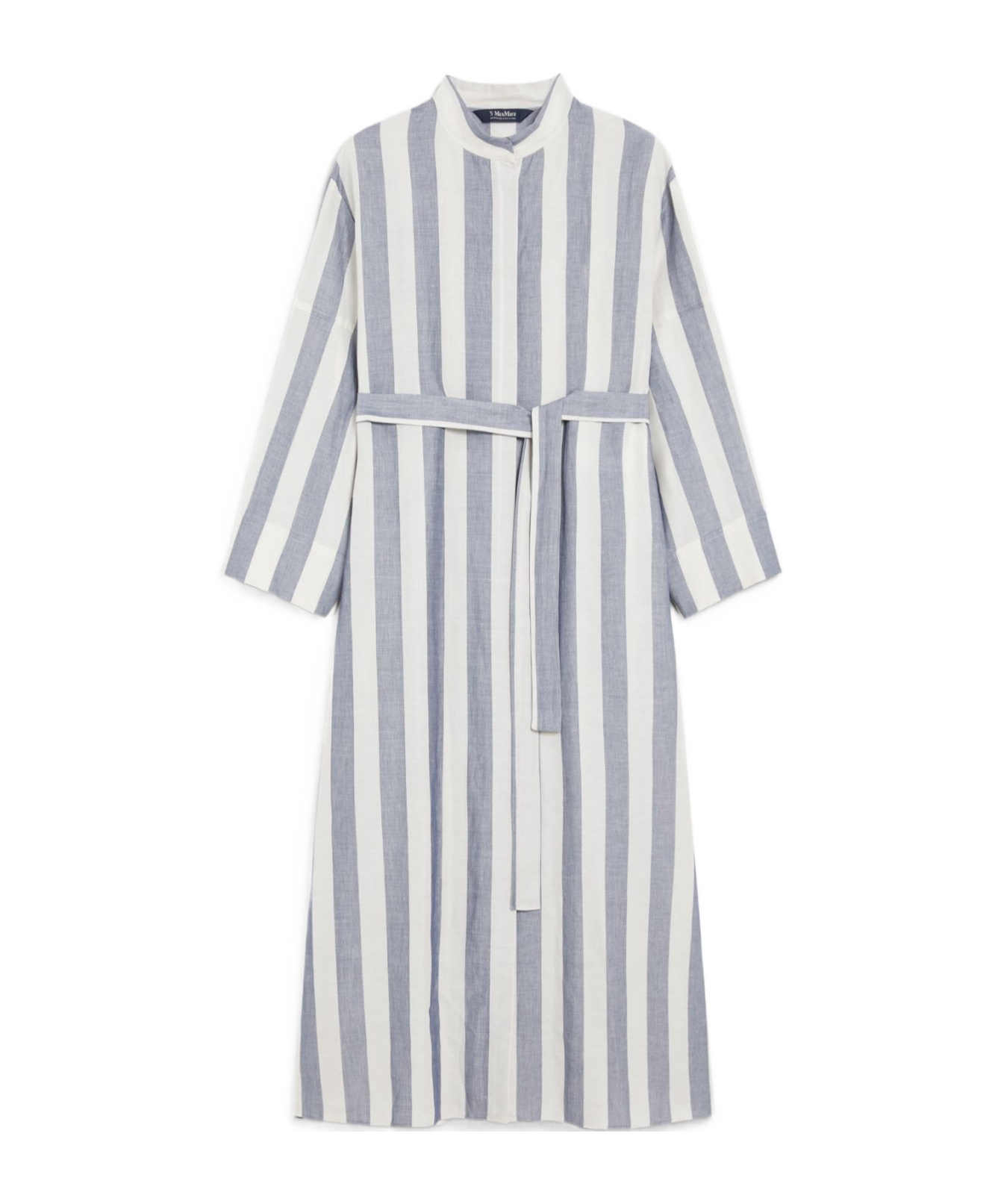 Max Mara Refined Midi Dress With Vertical Stripes
