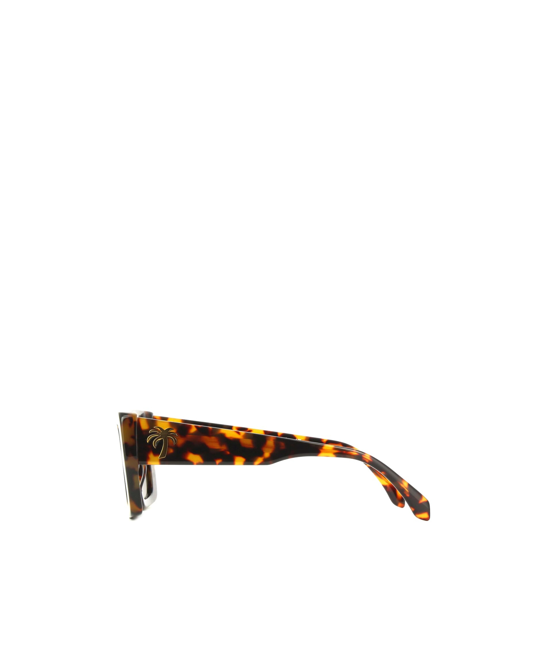 Palm Angels Rectangular Sunglasses In Brown
