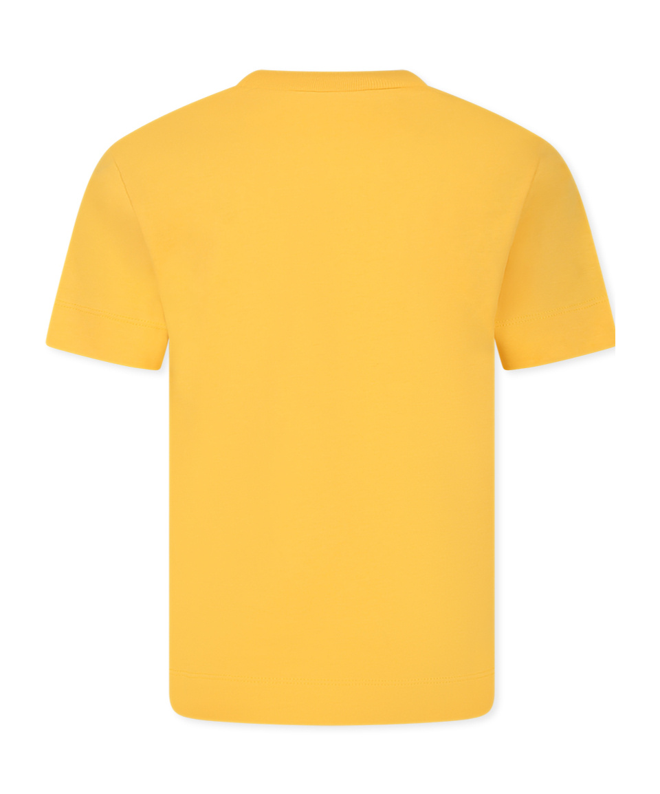Shop Marni Logo-print T-shirt In Yellow
