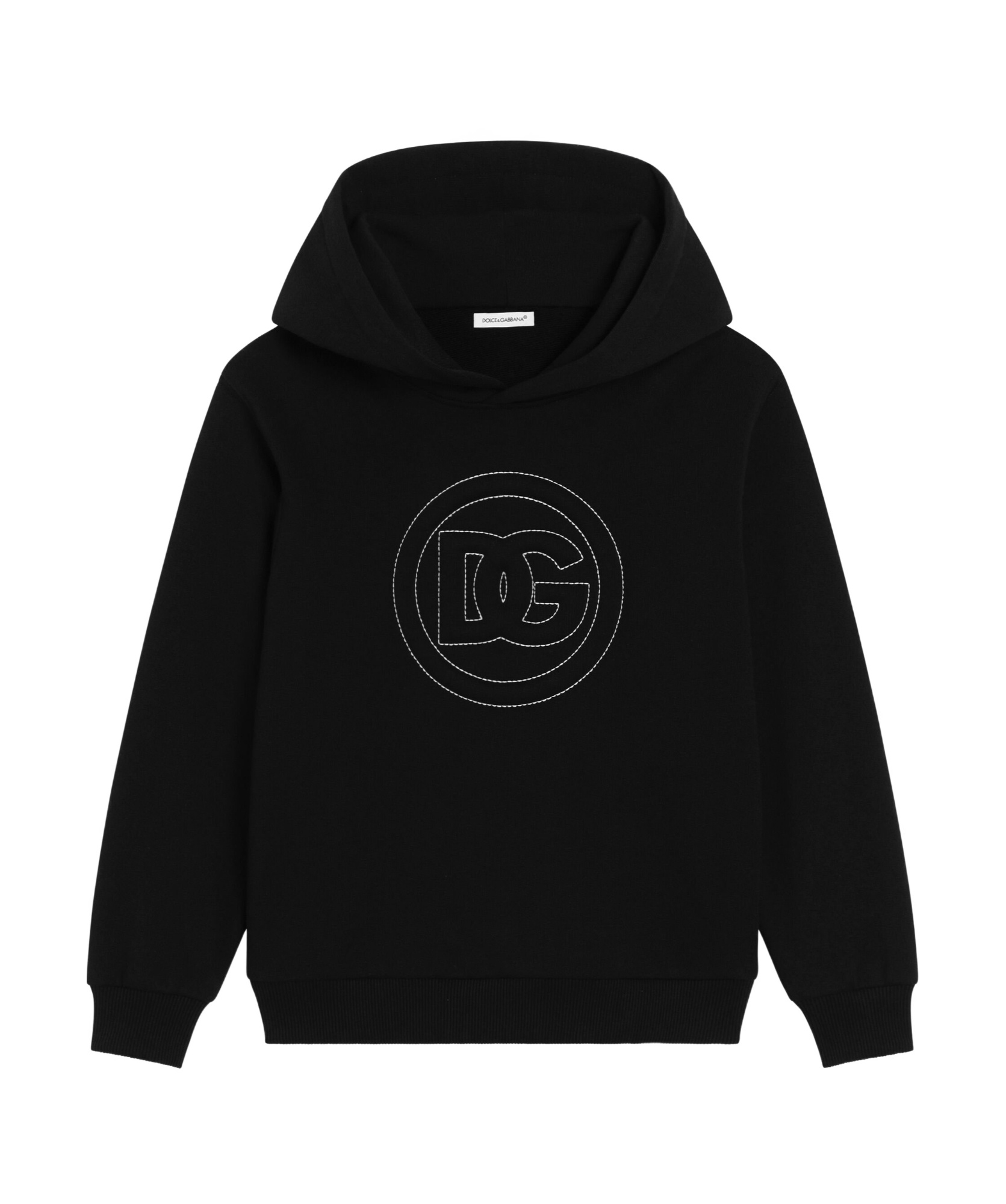 Dolce & Gabbana Hooded Sweatshirt In Black