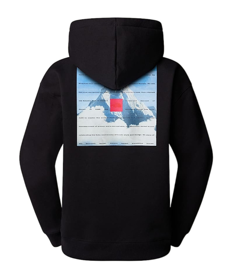 The North Face Mountain Jacket 40th Anniversary Heavyweight Hoodie In Black