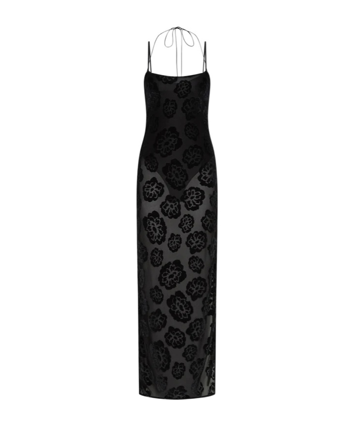 Sir Vittoria Midi Dress In Black