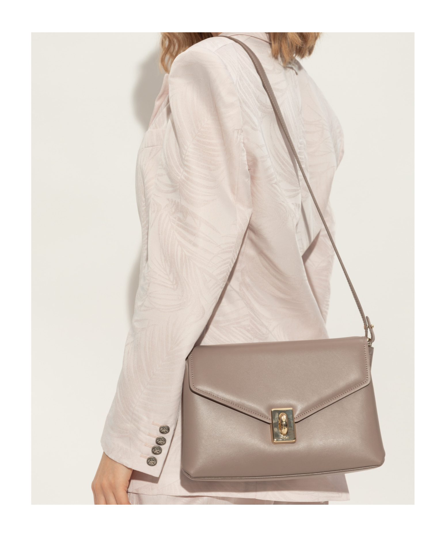 Furla Meridiana Crossbody Bag In Nude