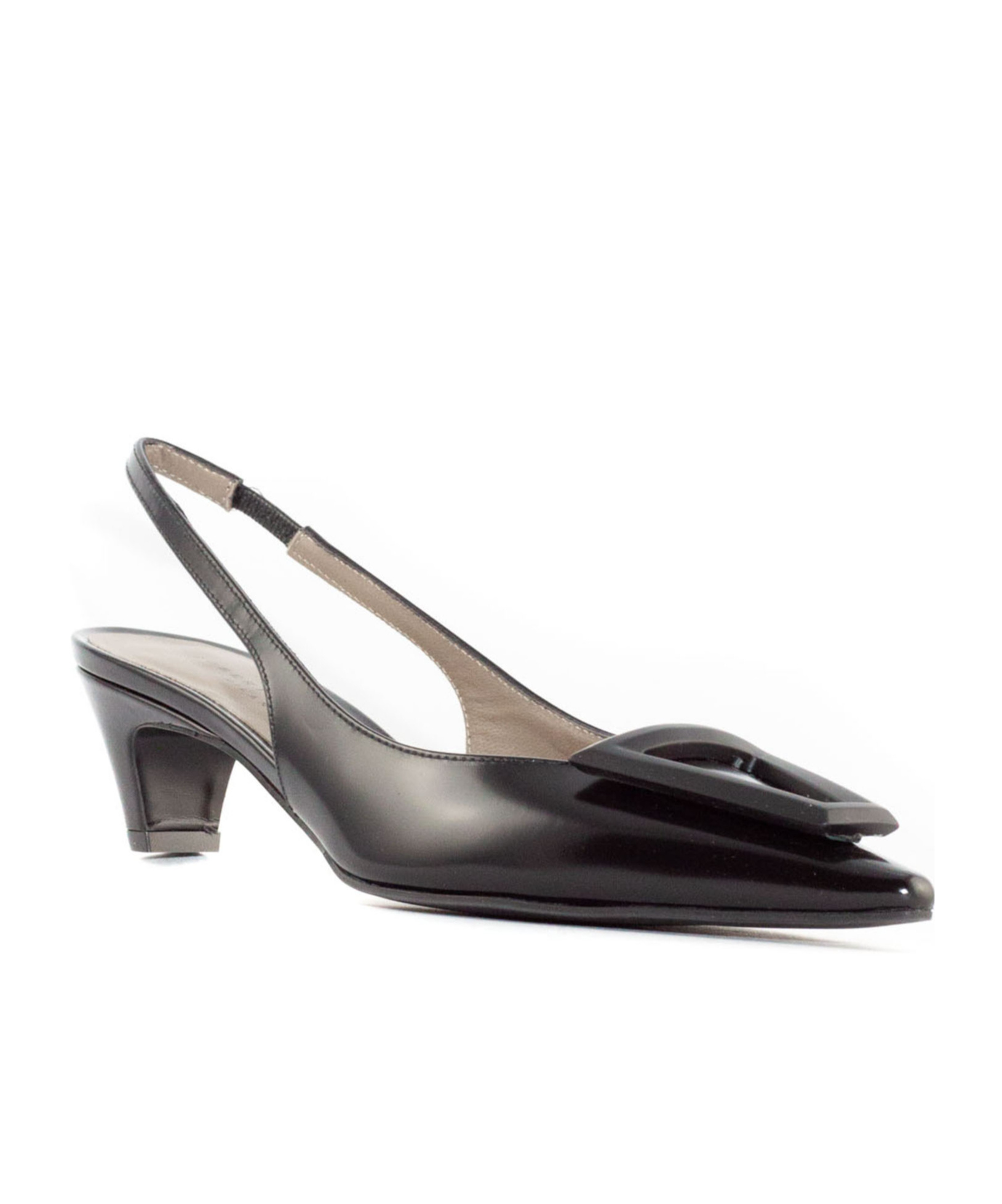 Shop Roberto Festa 45mm Dorien Slingback Pumps In Black