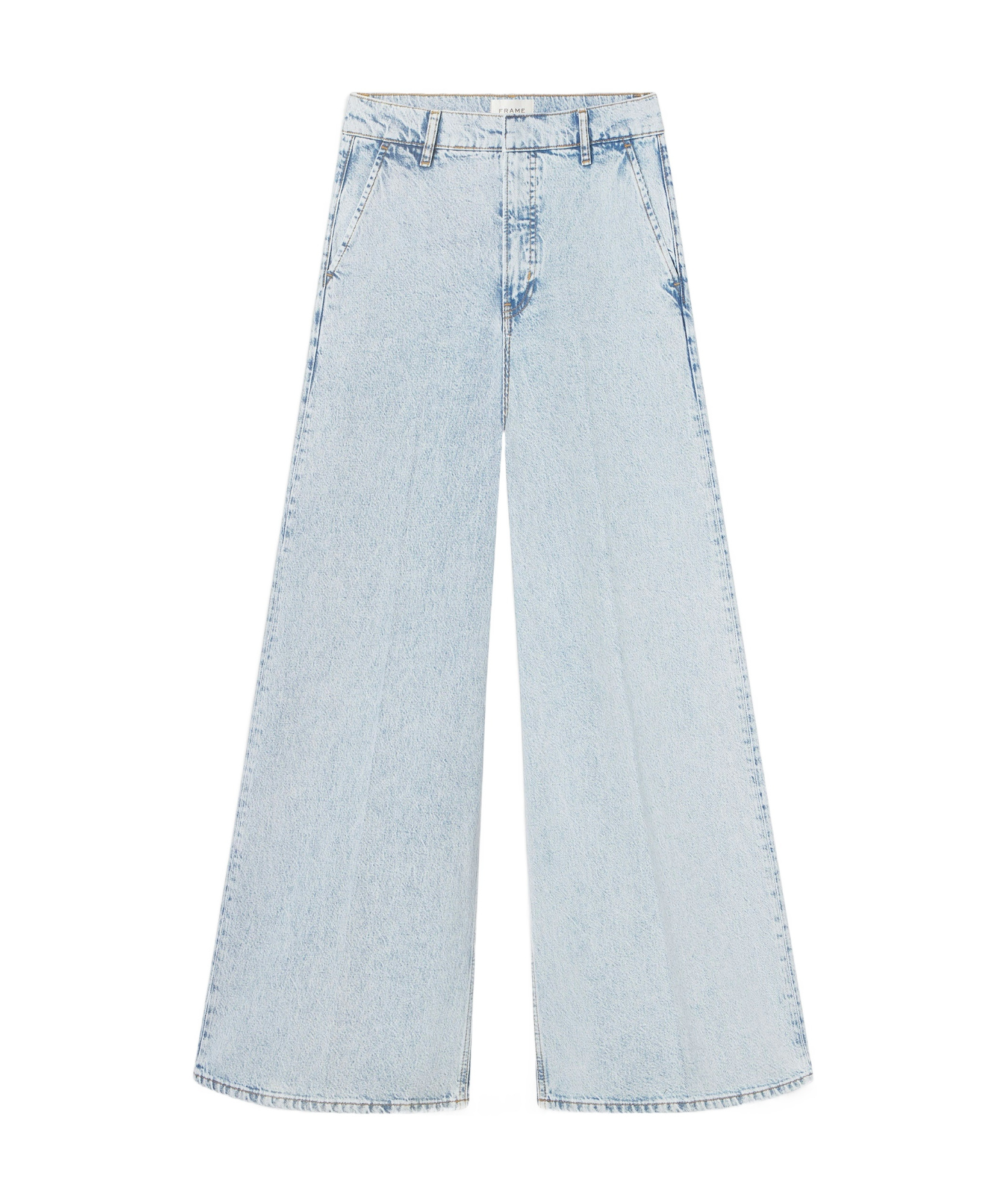Frame Wide-leg Jeans In Blue