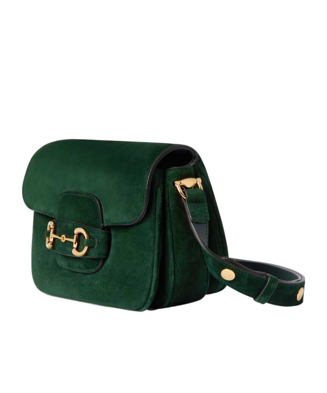 Gucci Horsebit 1955 Aura Mini Shoulder Bag In Green