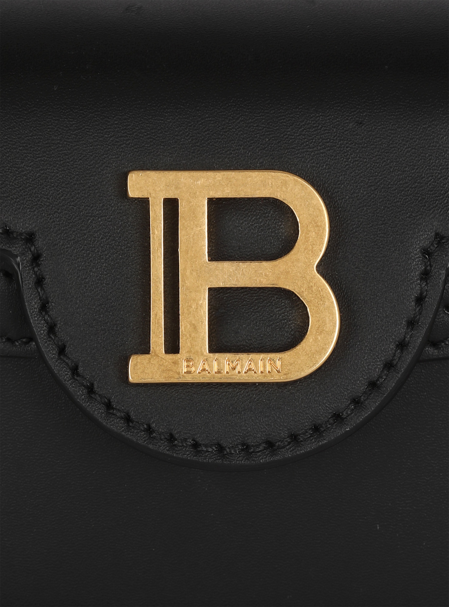 Balmain Small Top Handle B-buzz Bag In Black