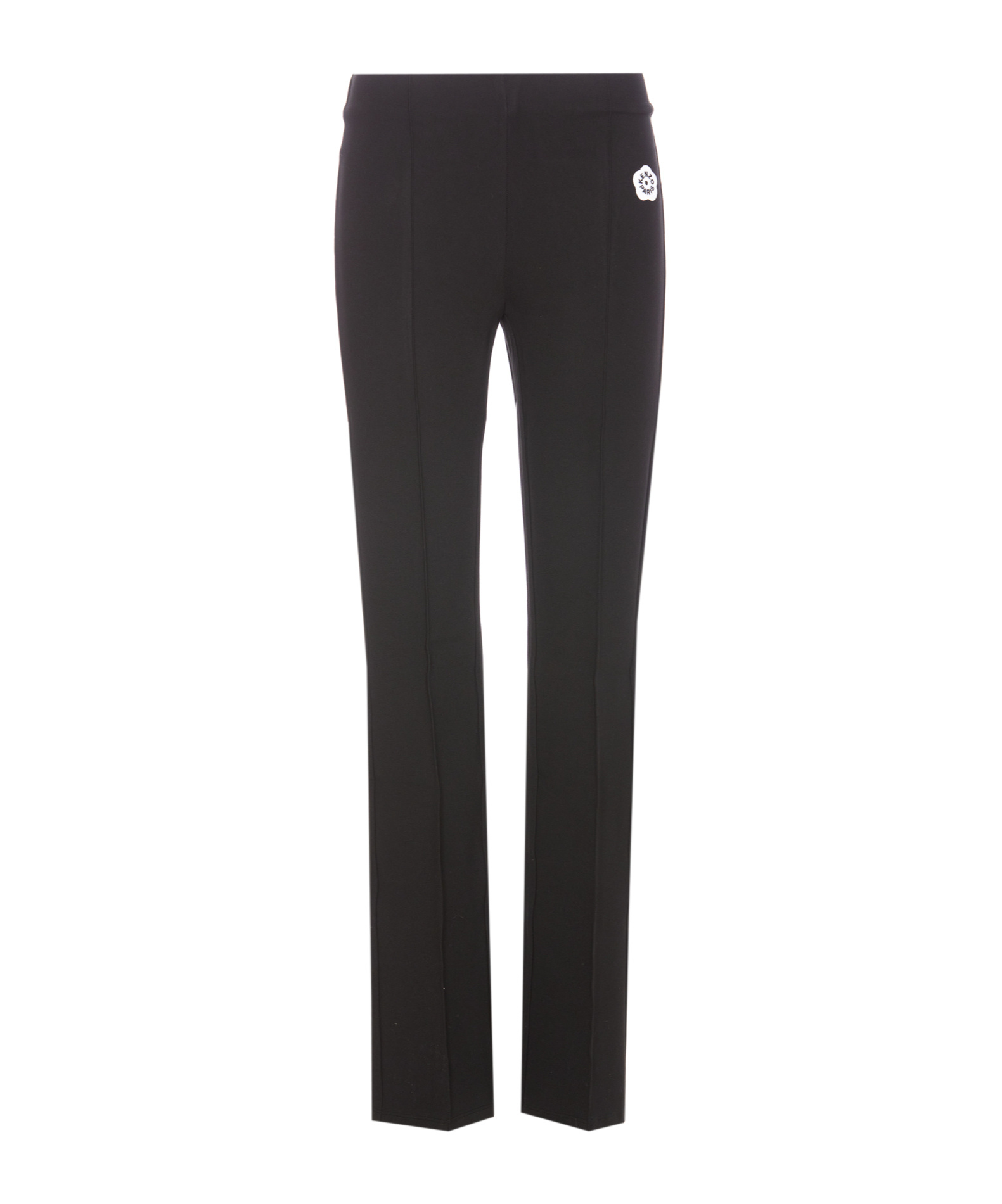 Shop Kenzo 'boke Flower 2.0' Embroidered Flared Pants In Black