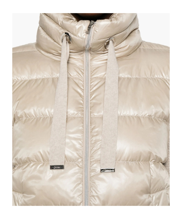 Herno Puffer Jackets Featuring Drawstring Accents In White