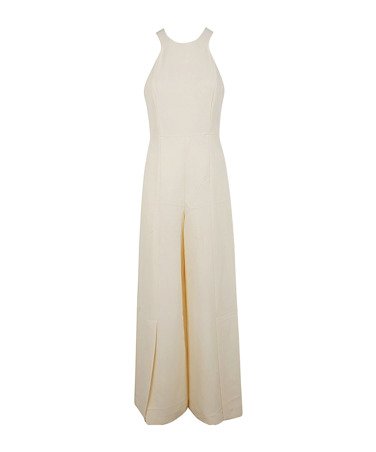 Twinset Slub-texture Jumpsuit In Nude
