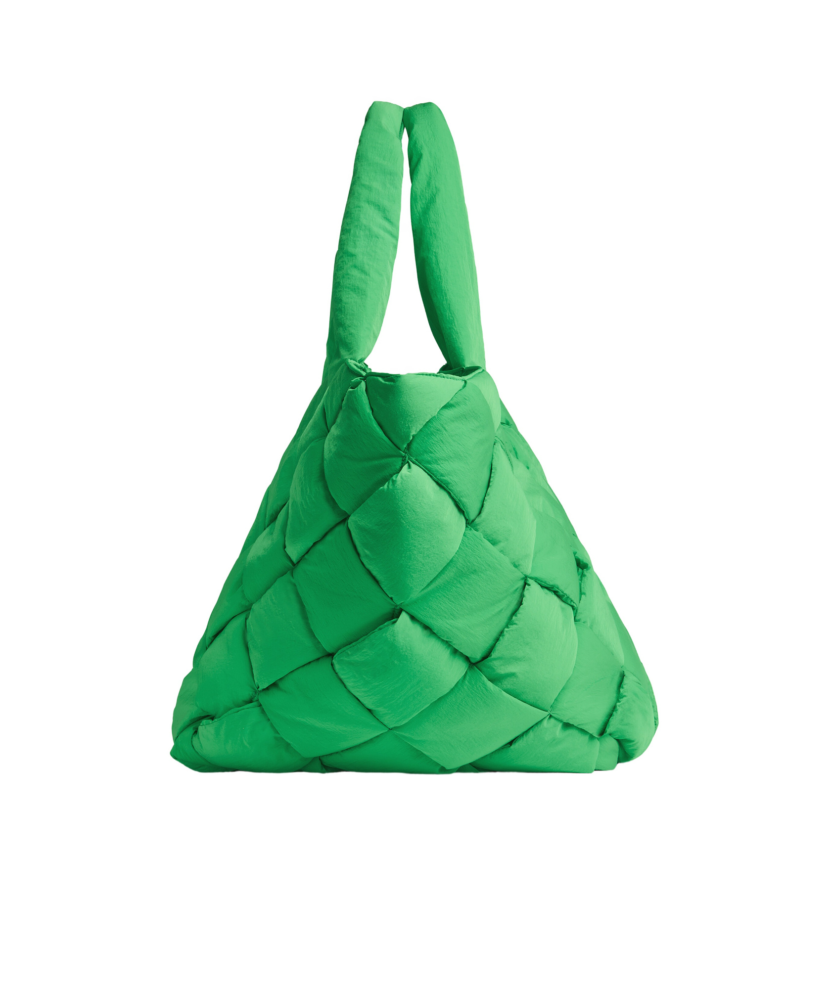 Bottega Veneta Cassette Padded Intreccio Tote Bag In Parrot Green
