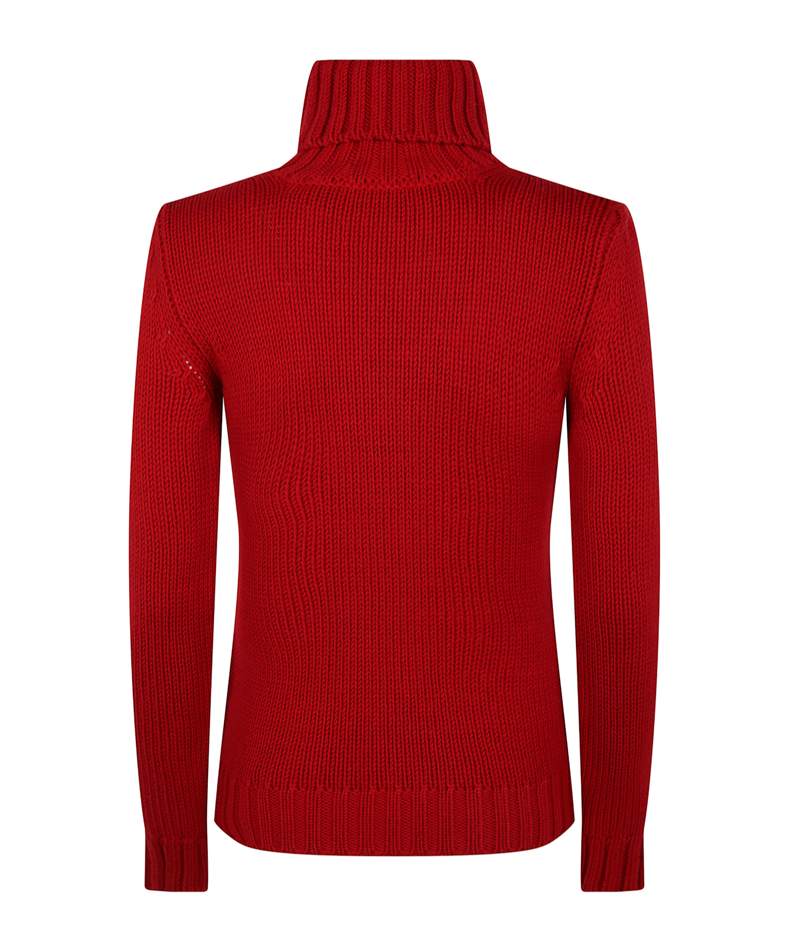Baserange Ribbed Turtleneck Sweater In Red