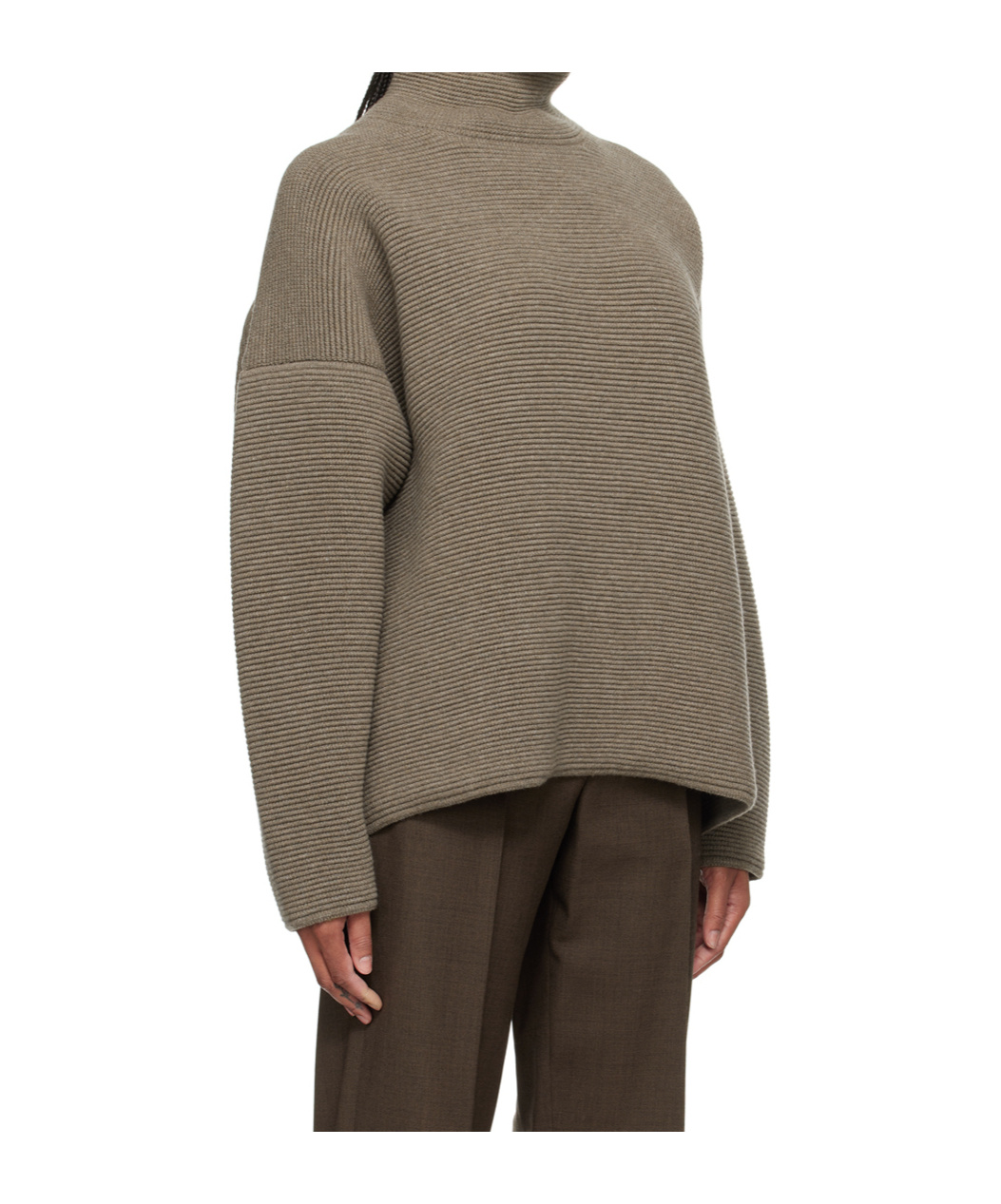 Fear Of God High Neck Drop Shoulder Jumper In Multi