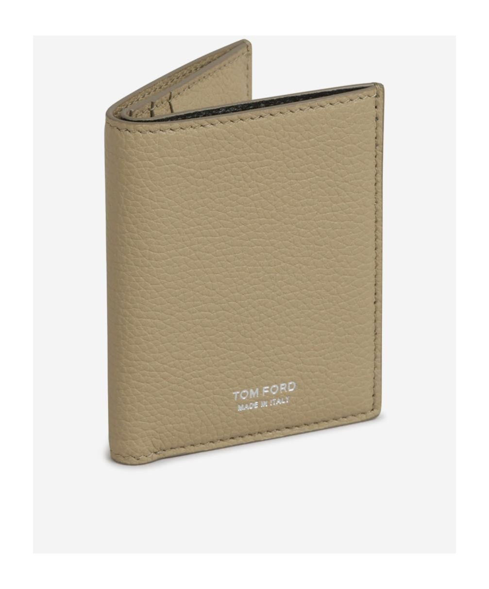 Tom Ford Double-fold Wallet In Brown