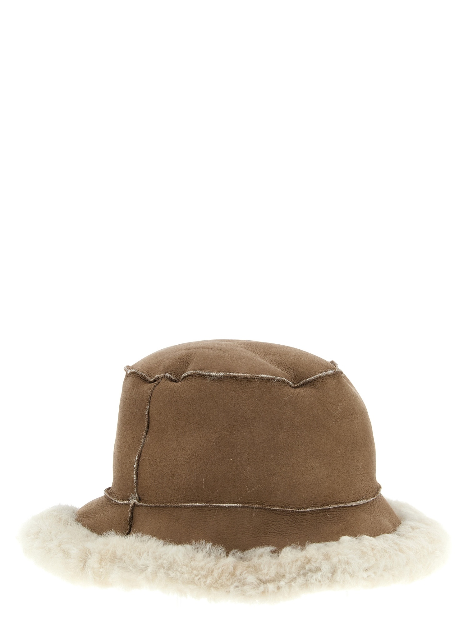 Brunello Cucinelli Fuzzy Bucket Hat In Brown