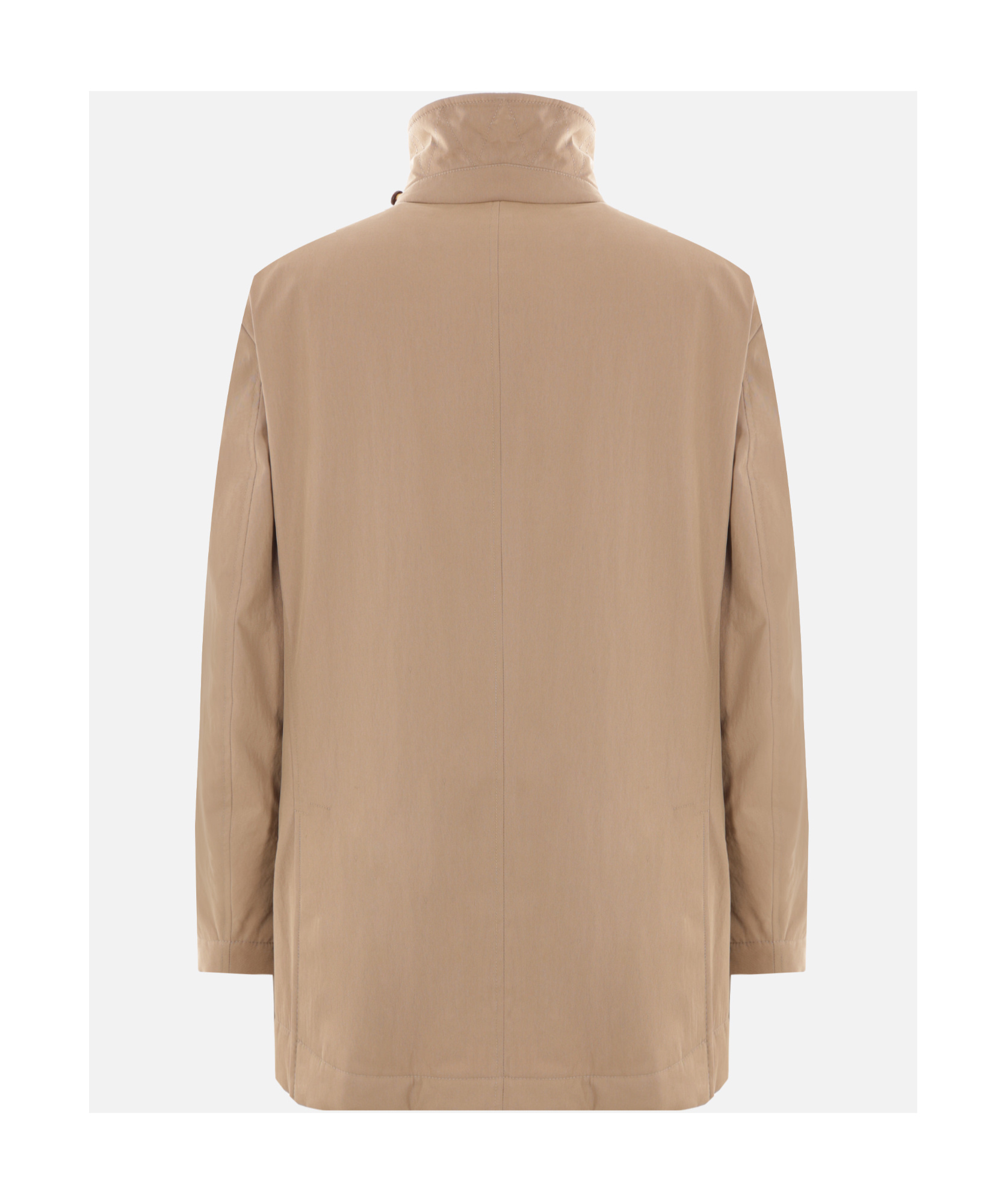 Brunello Cucinelli Stylish High Collar Down Jacket In Nude