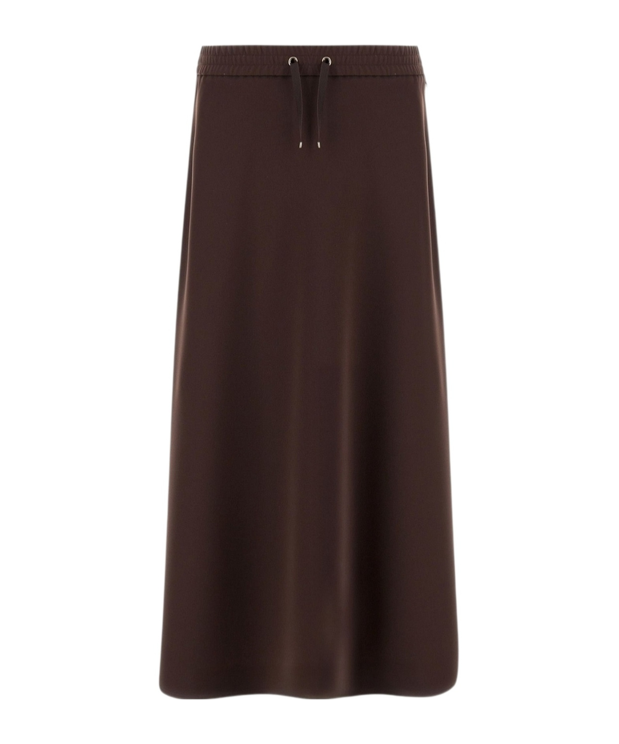 Herno Ankle Length Skirt Drawstring Waist In Burgundy