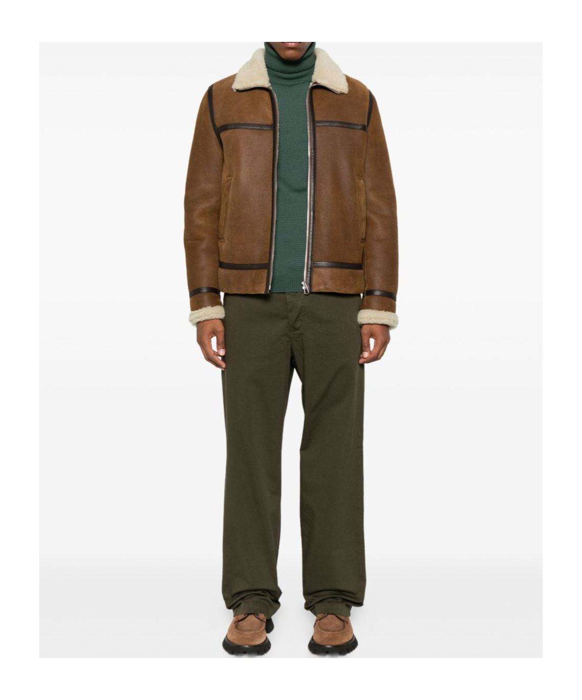 Barena Venezia Button And Zipper Casual Pants In Green