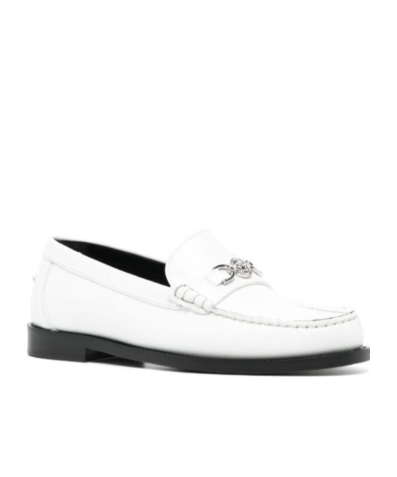 Versace Medusa '95 Leather Loafers In White