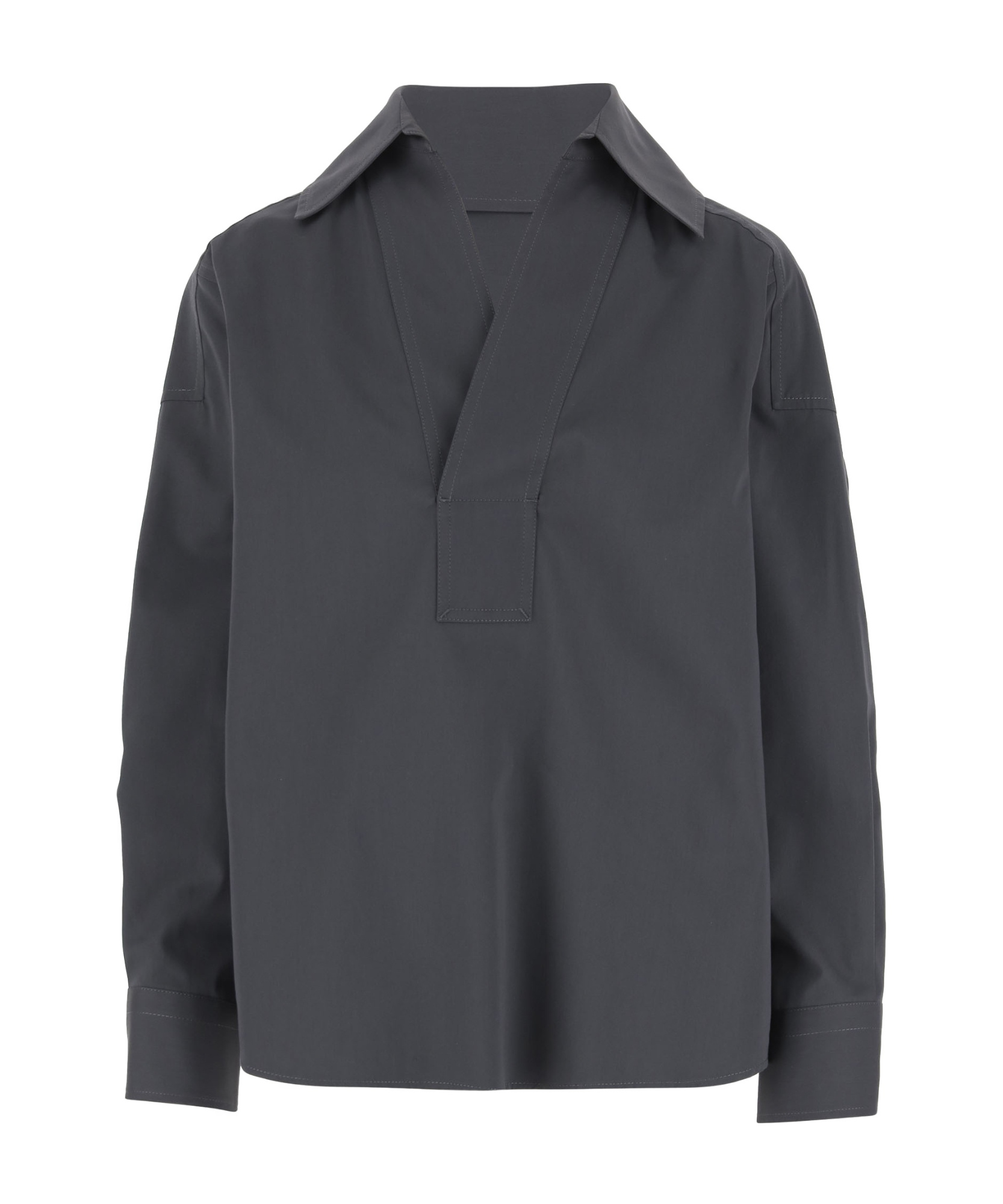 Bottega Veneta Camicia In Cotone E Seta In Black