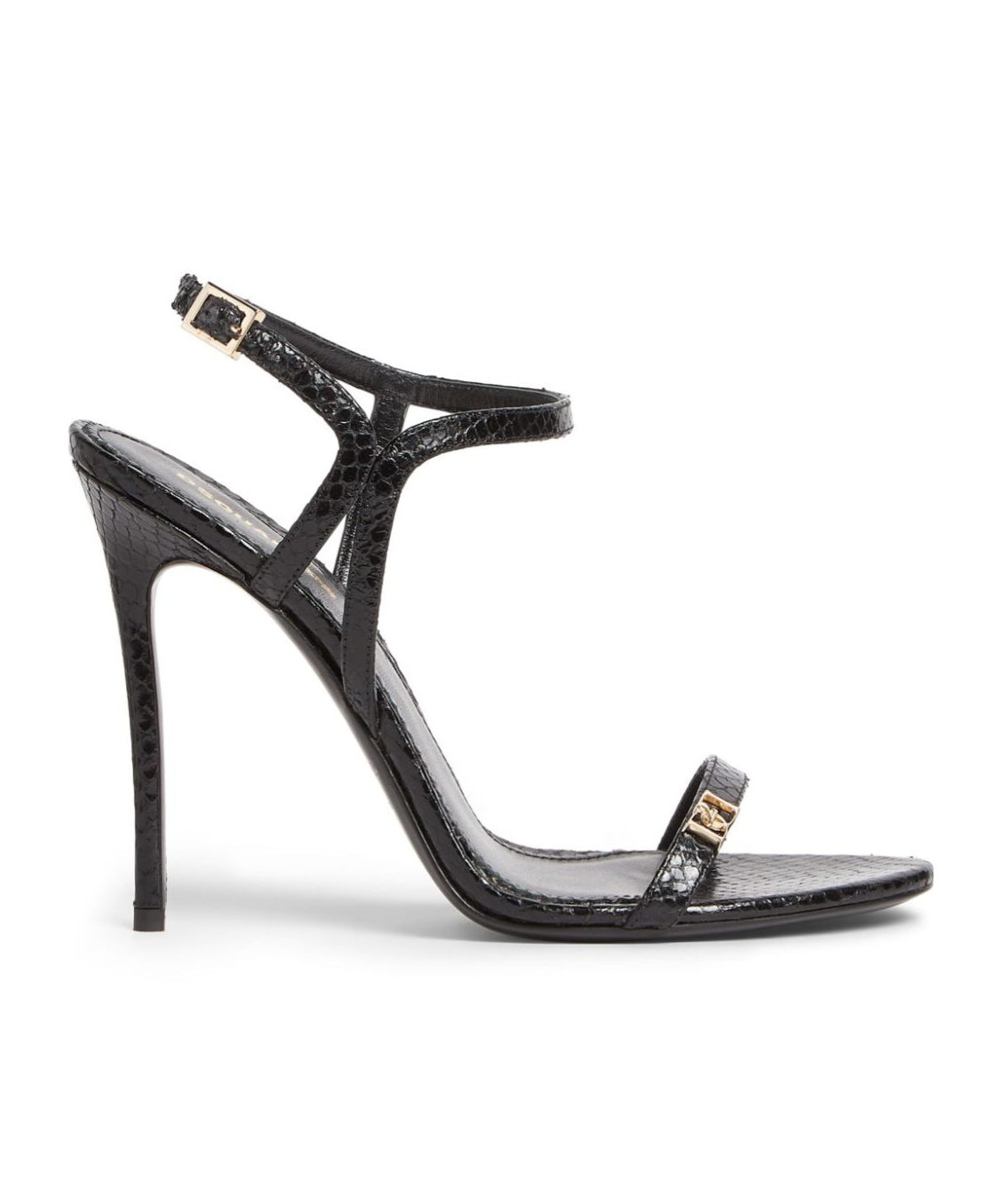 Dsquared2 Ankle Strap High-heeled Sandals In Black