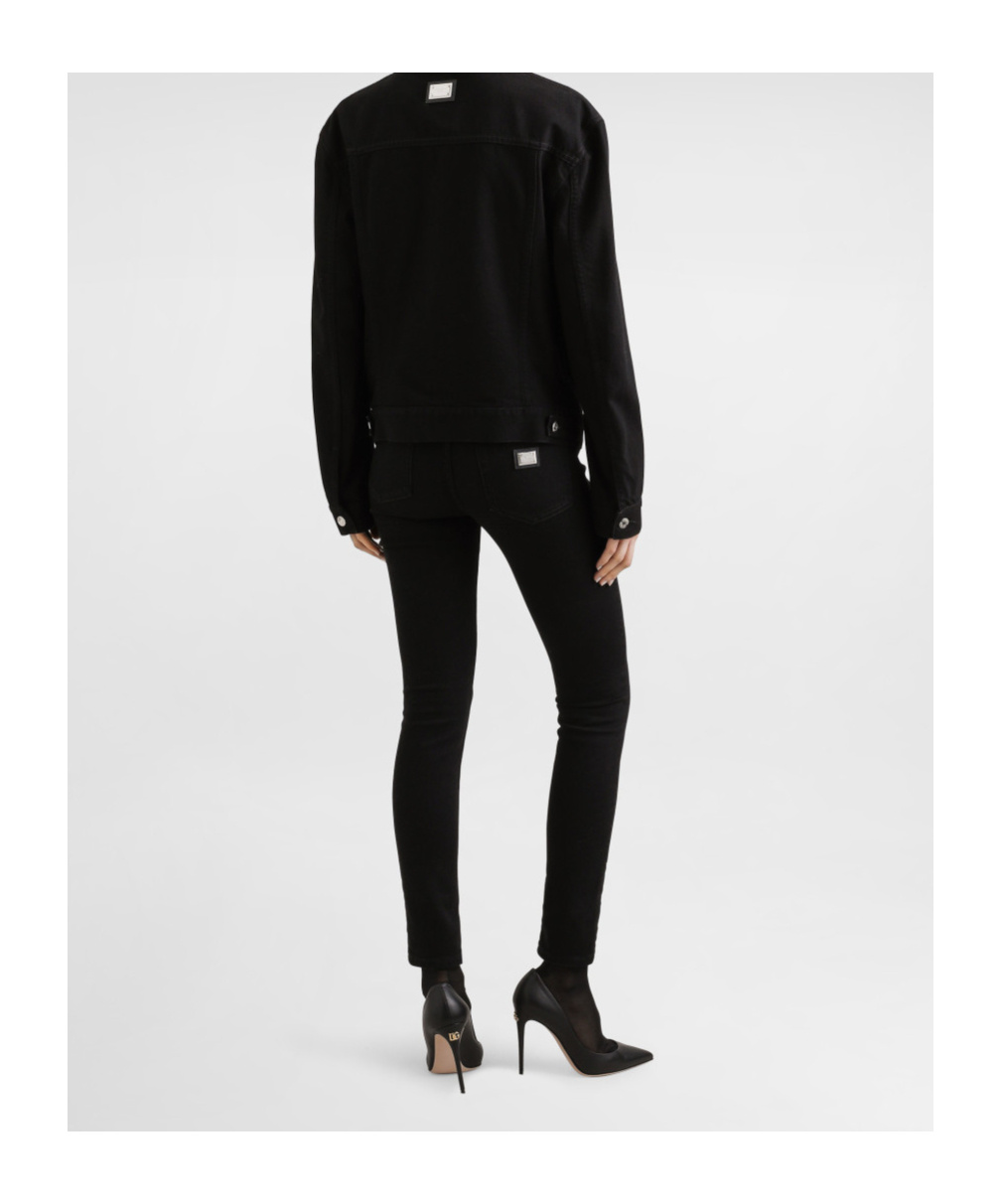 Dolce & Gabbana Fitted Pants With Back Pocket And Belt Loops In Black
