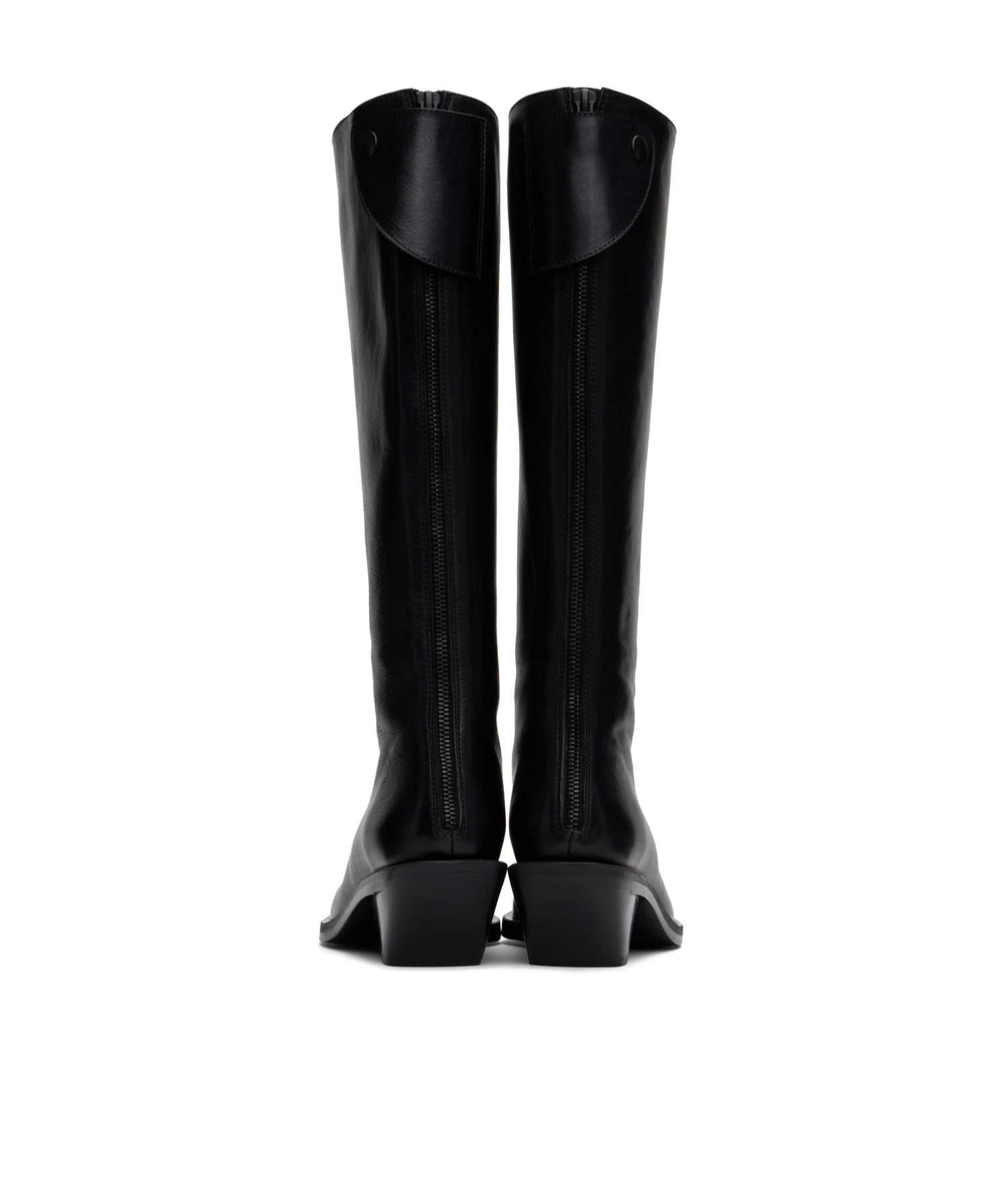 Ann Demeulemeester Pointed And Square Toed Boots In Black