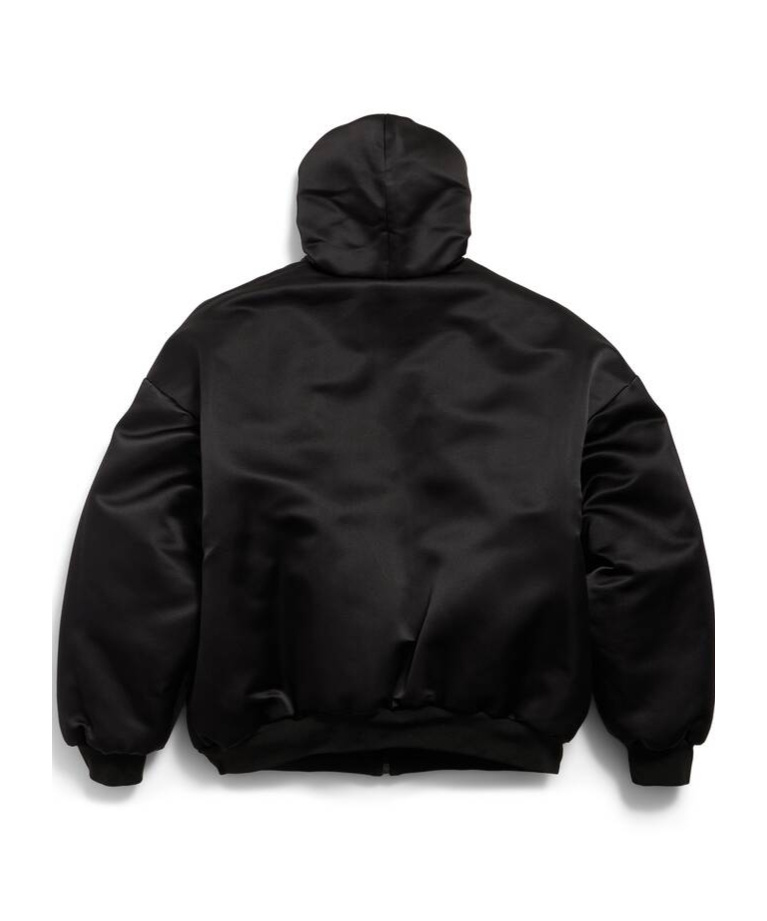 Balenciaga Hooded Sweater In Black