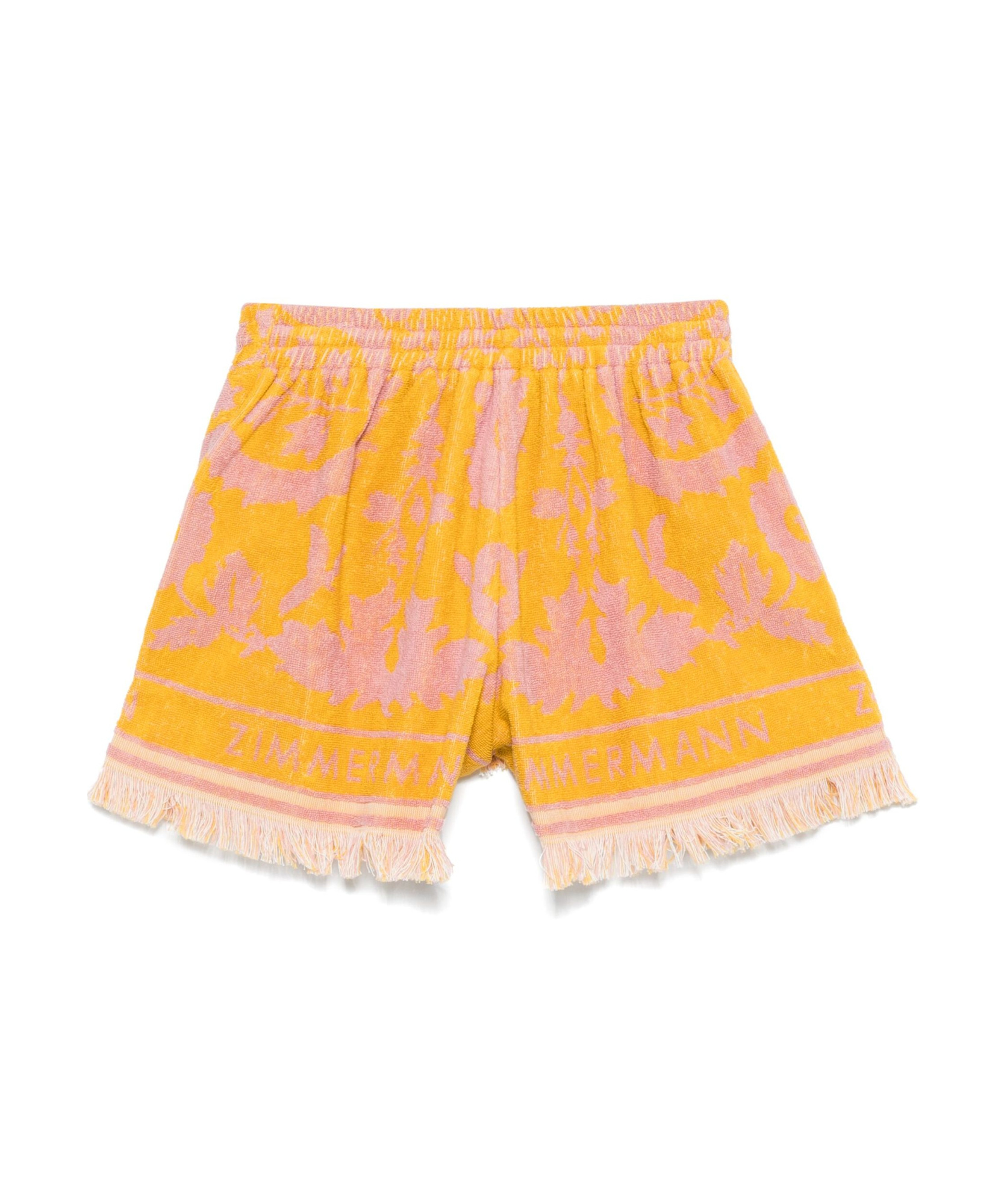 Zimmermann Drawstring Shorts In Yellow