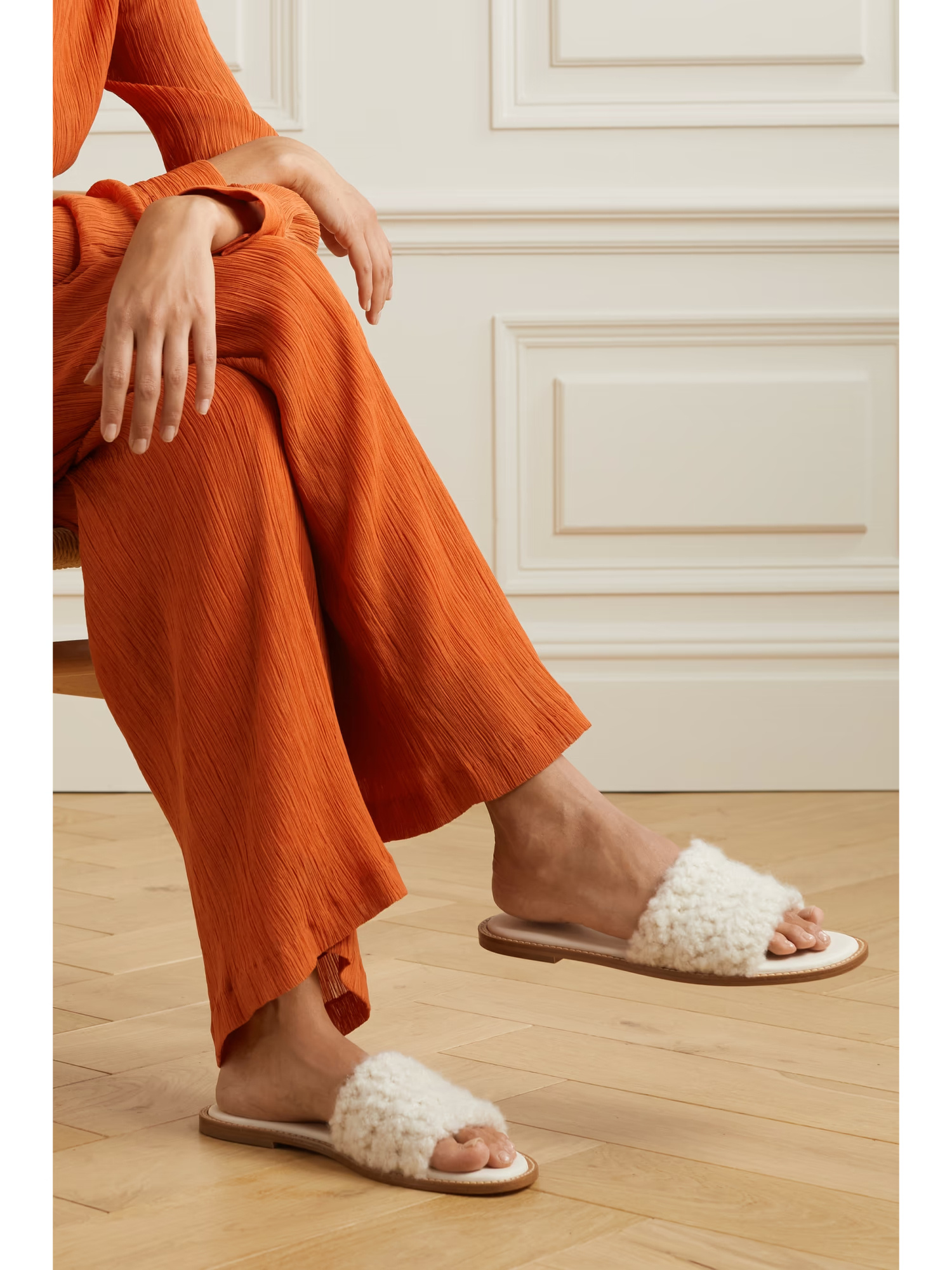 Gabriela Hearst Ballast Slippers In White